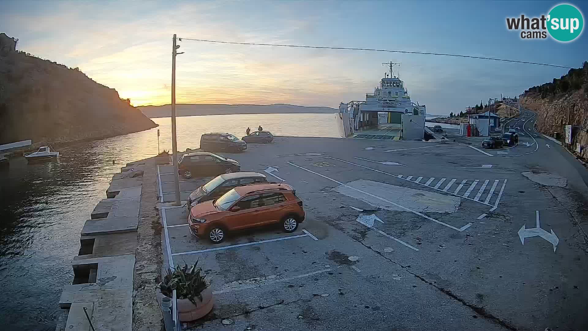 Webcam porto traghetti di Prizna – per l’isola di Pag