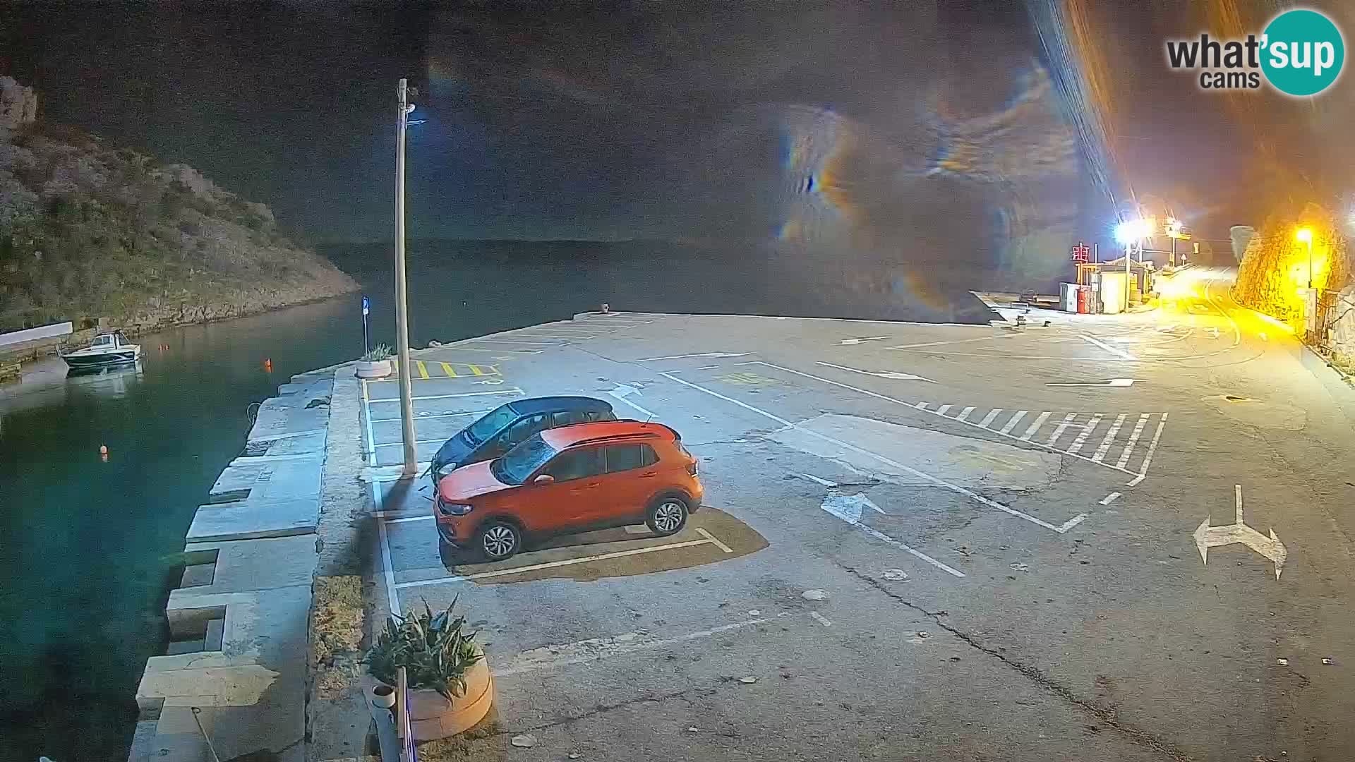 Webcam Fährhafen Prizna – zur Insel Pag