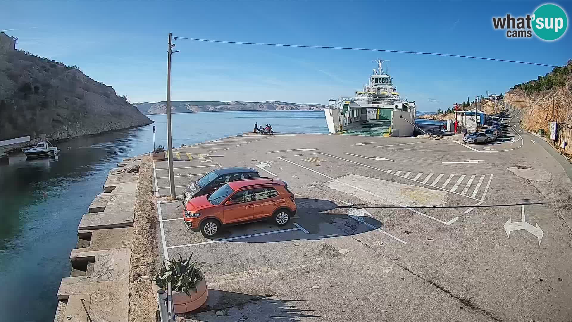 Webcam porto traghetti di Prizna – per l’isola di Pag
