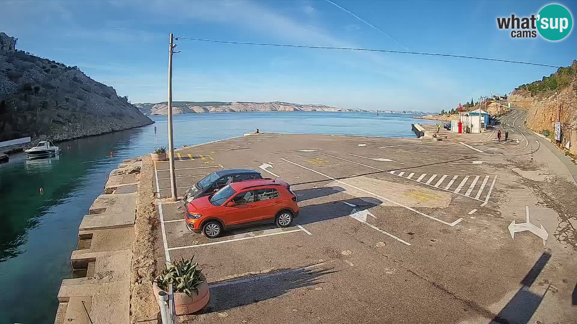 Webcam porto traghetti di Prizna – per l’isola di Pag