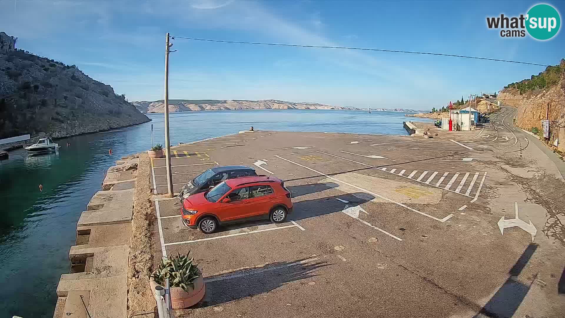 Webcam porto traghetti di Prizna – per l’isola di Pag