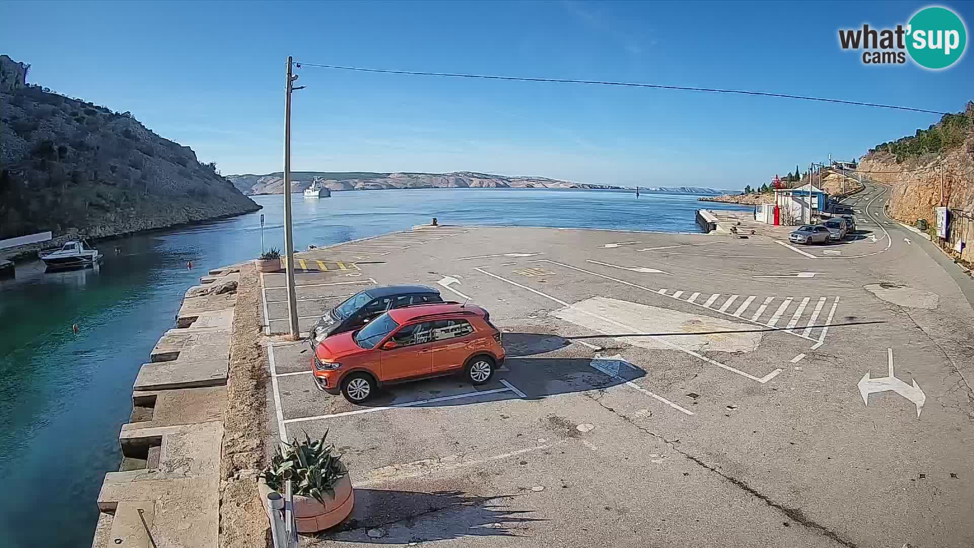 Webcam porto traghetti di Prizna – per l’isola di Pag