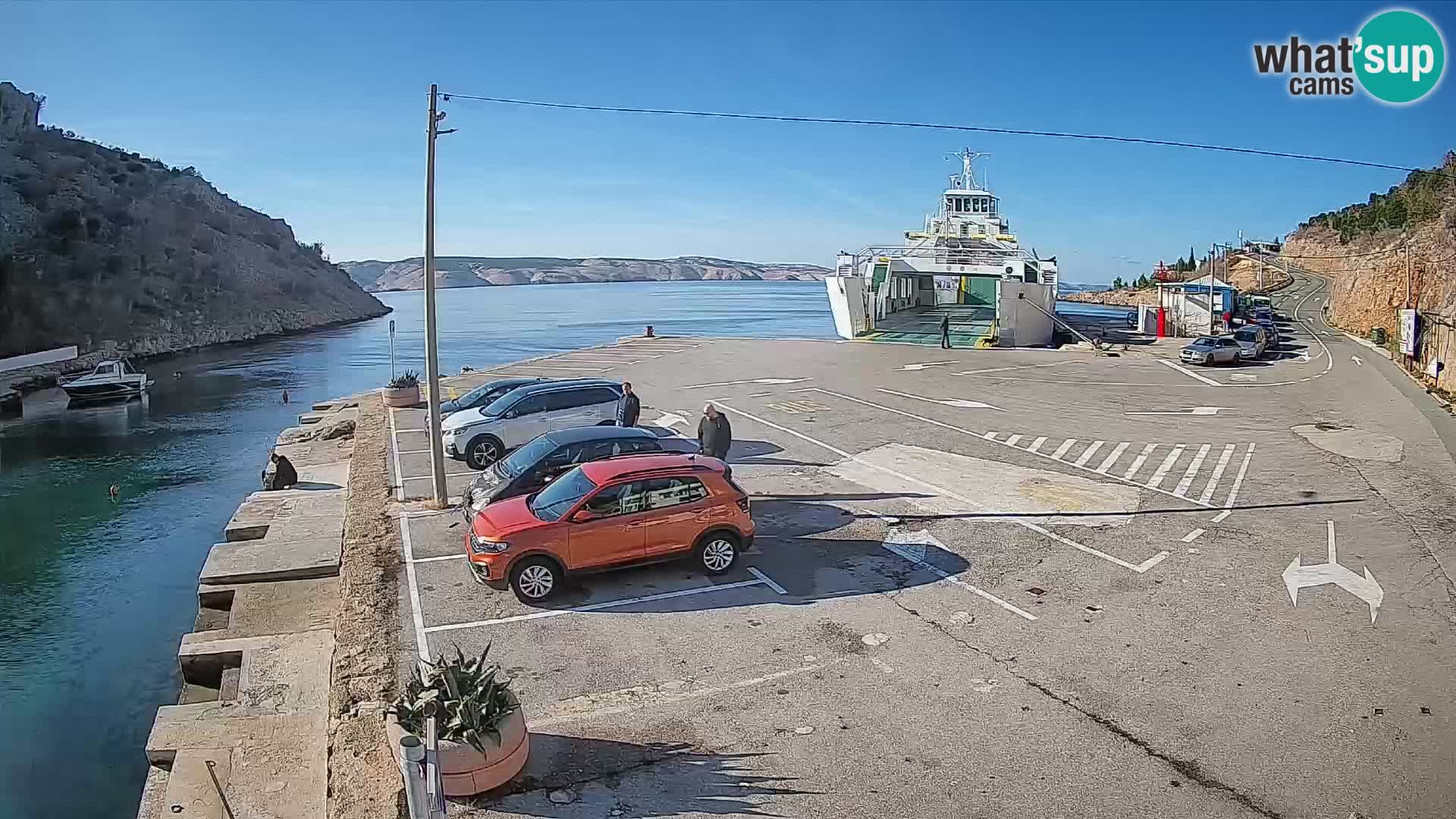 Webcam porto traghetti di Prizna – per l’isola di Pag