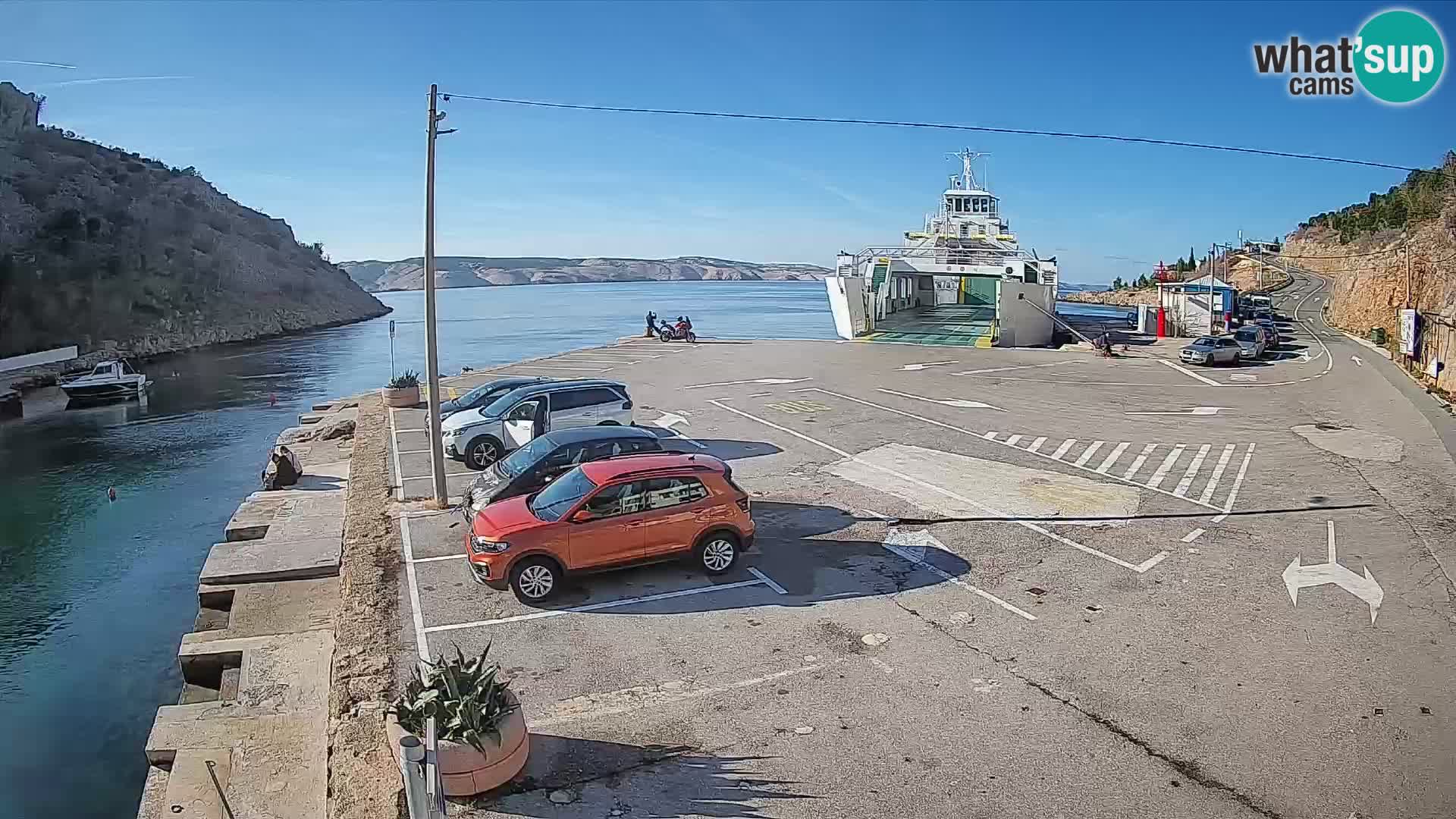 Webcam porto traghetti di Prizna – per l’isola di Pag