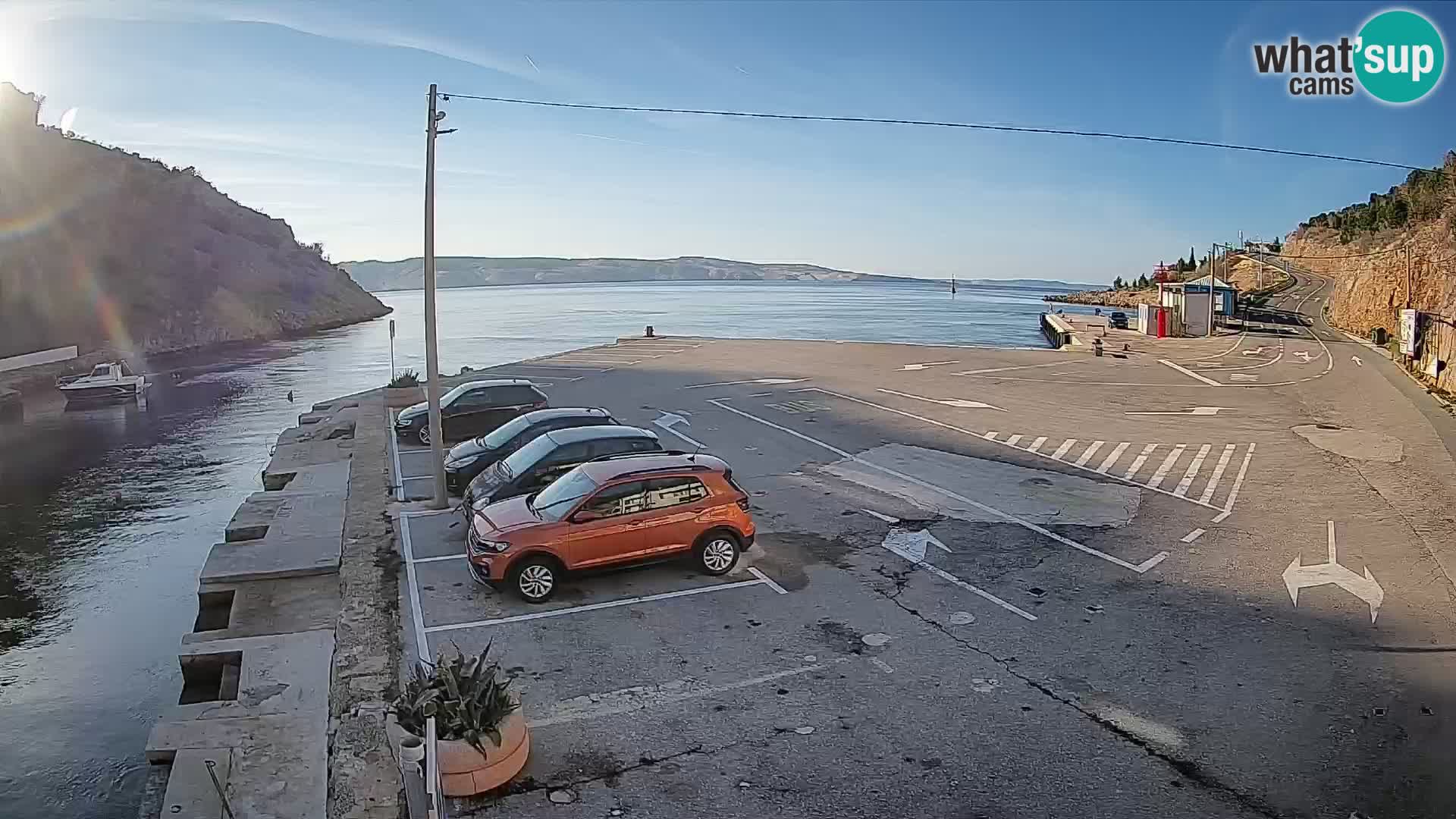 Webcam porto traghetti di Prizna – per l’isola di Pag