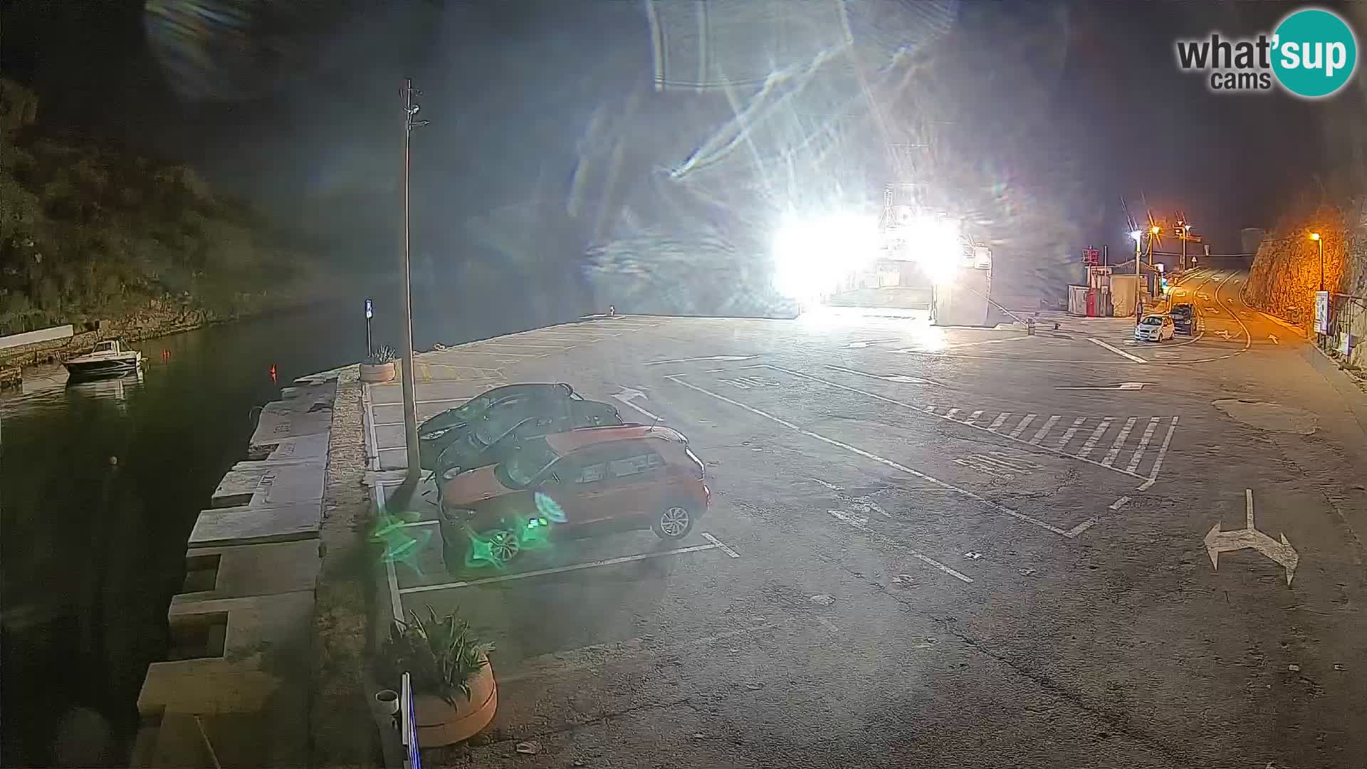 Webcam port de ferry de Prizna – vers l’île de Pag