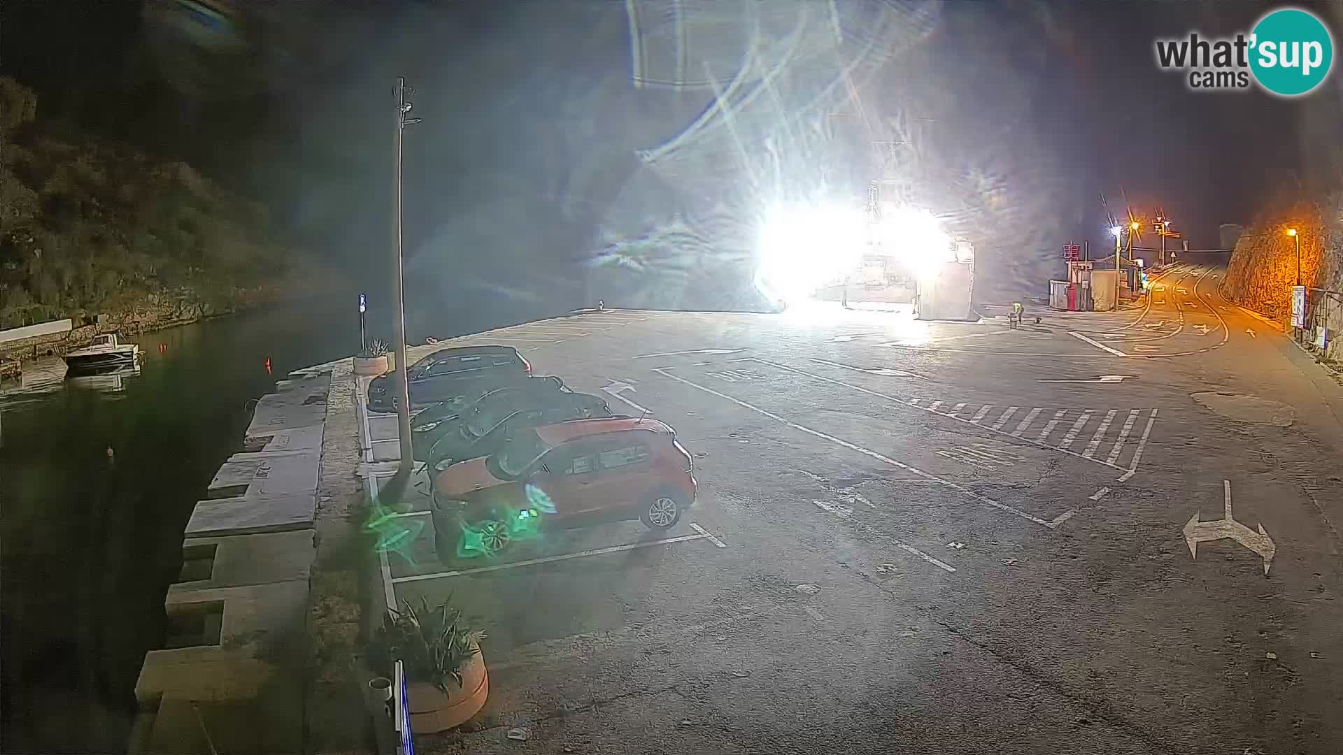 Webcam Fährhafen Prizna – zur Insel Pag