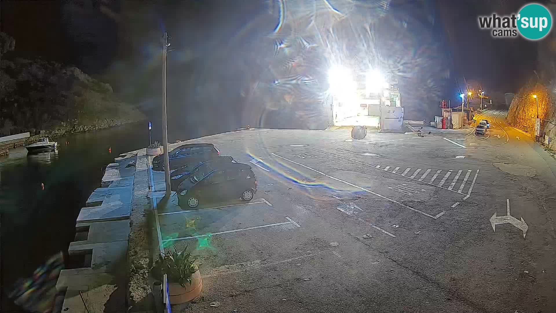 Webcam Fährhafen Prizna – zur Insel Pag