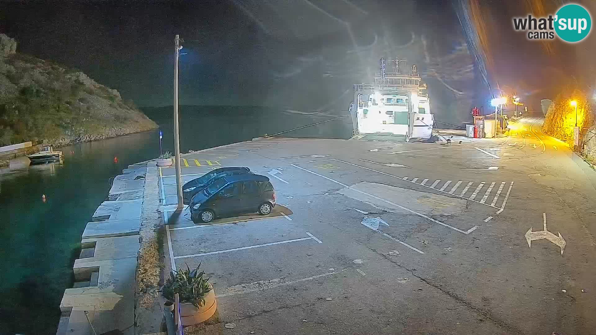Webcam Fährhafen Prizna – zur Insel Pag