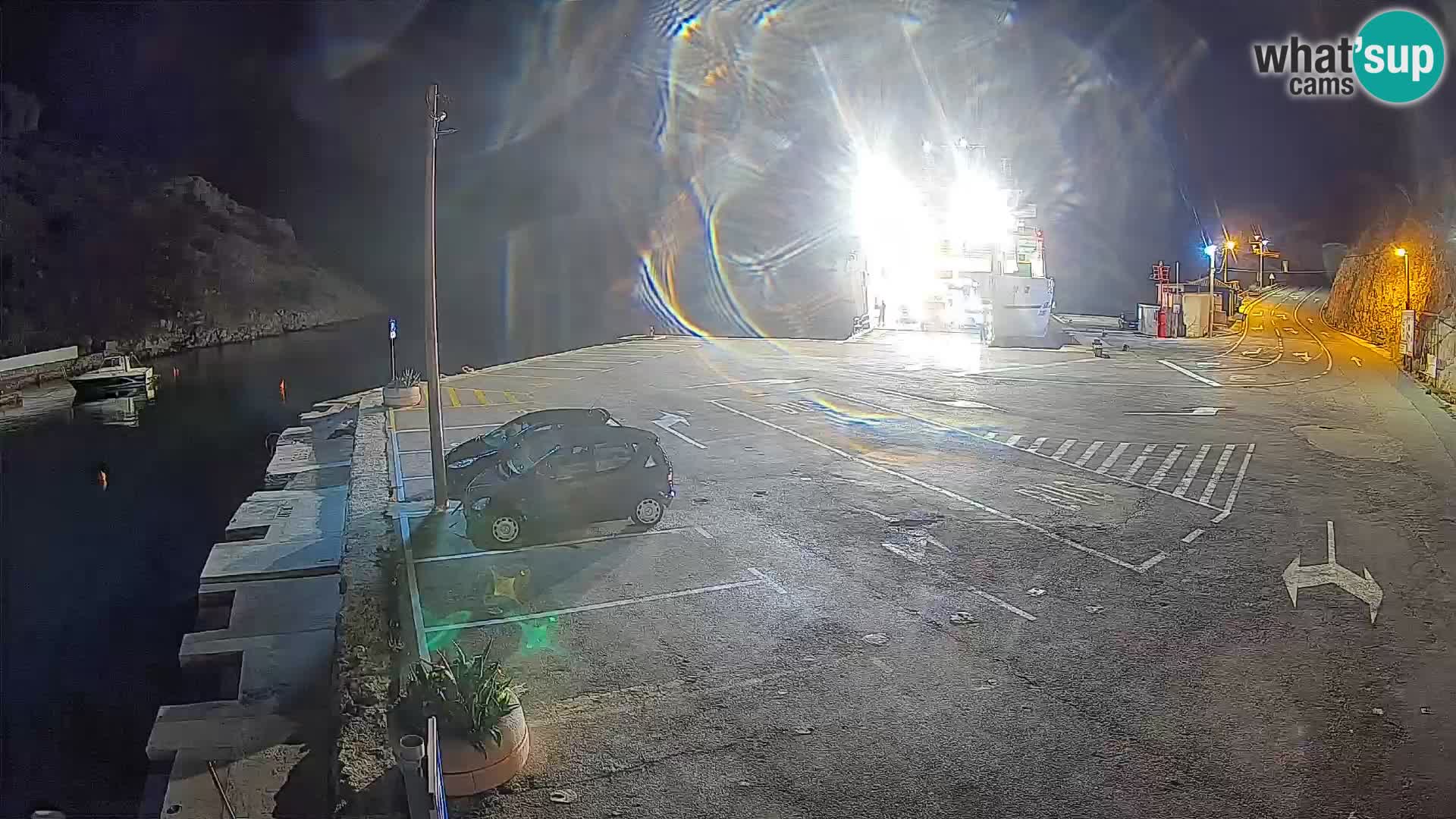 Webcam Fährhafen Prizna – zur Insel Pag