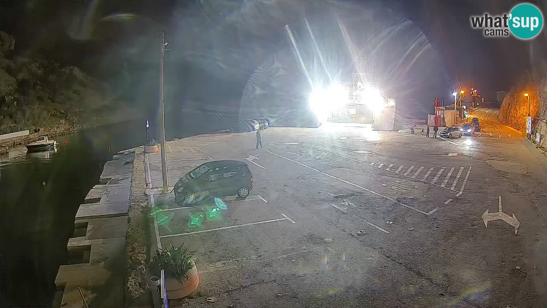 Webcam port de ferry de Prizna – vers l’île de Pag