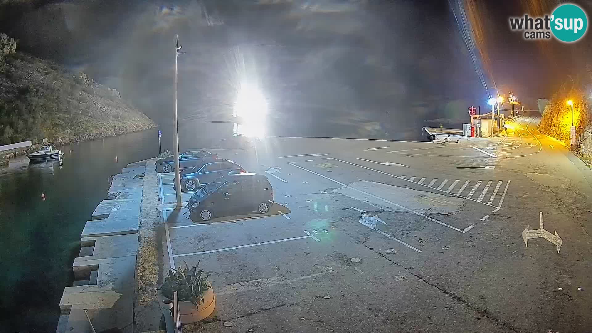 Webcam Fährhafen Prizna – zur Insel Pag