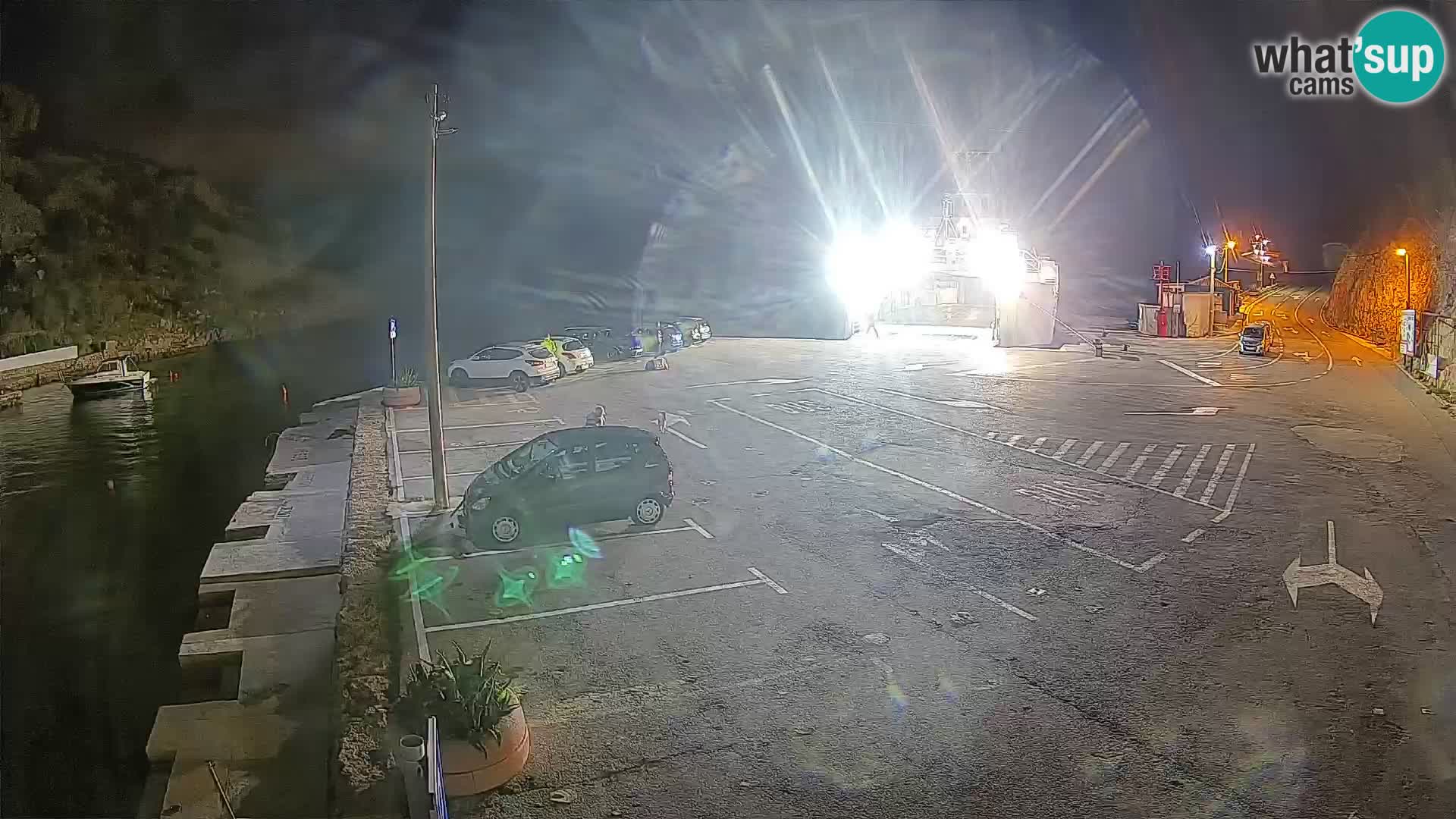 Webcam port de ferry de Prizna – vers l’île de Pag