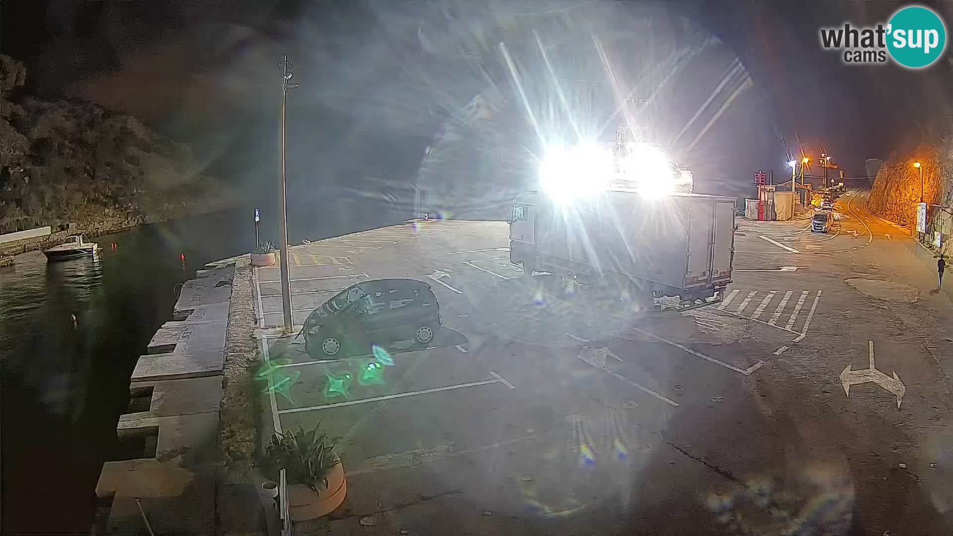 Webcam Fährhafen Prizna – zur Insel Pag