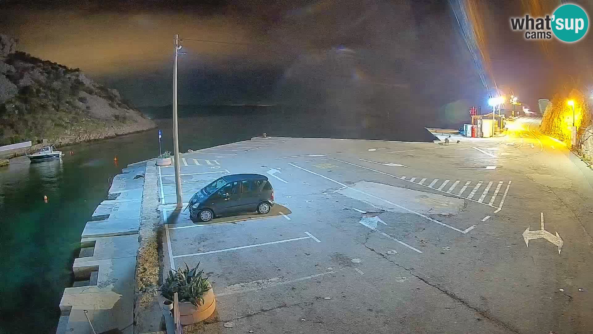 Webcam Fährhafen Prizna – zur Insel Pag