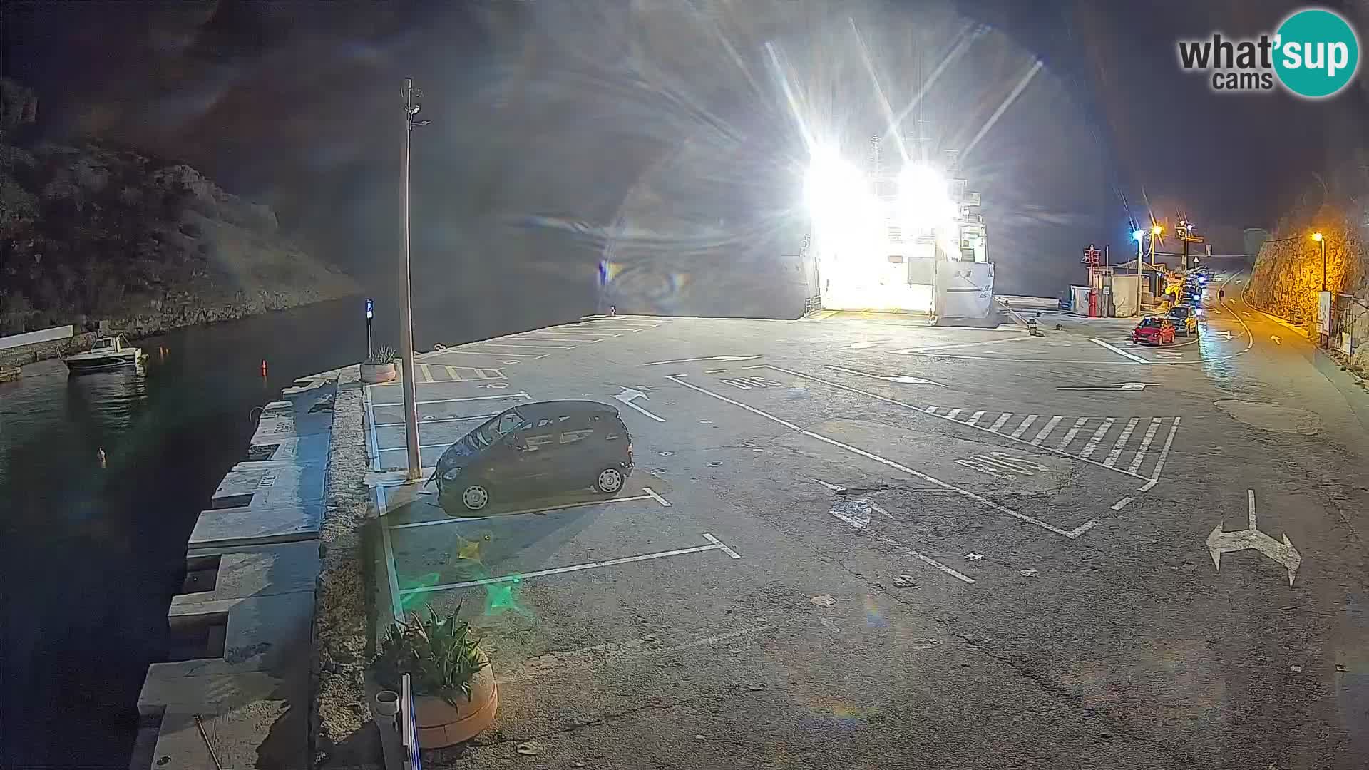 Webcam Fährhafen Prizna – zur Insel Pag