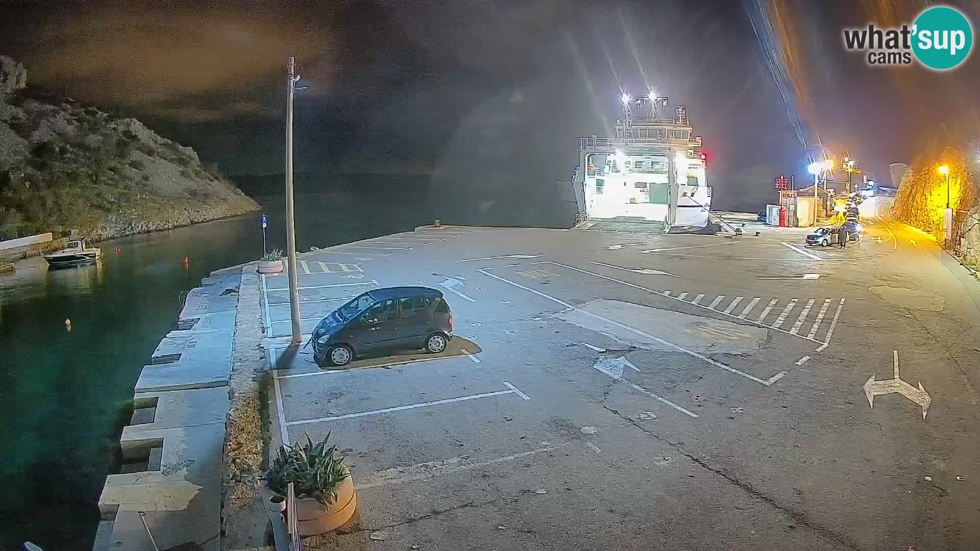Webcam Fährhafen Prizna – zur Insel Pag