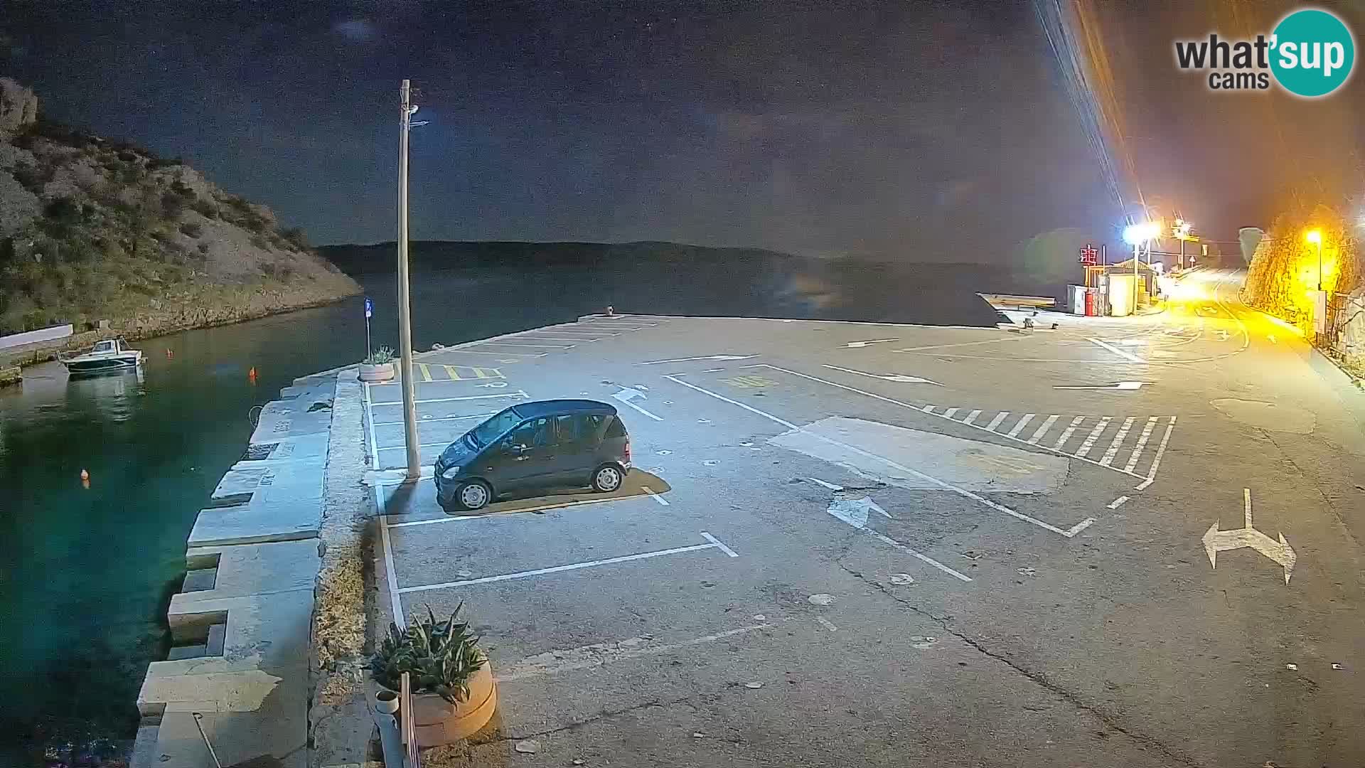 Webcam Fährhafen Prizna – zur Insel Pag
