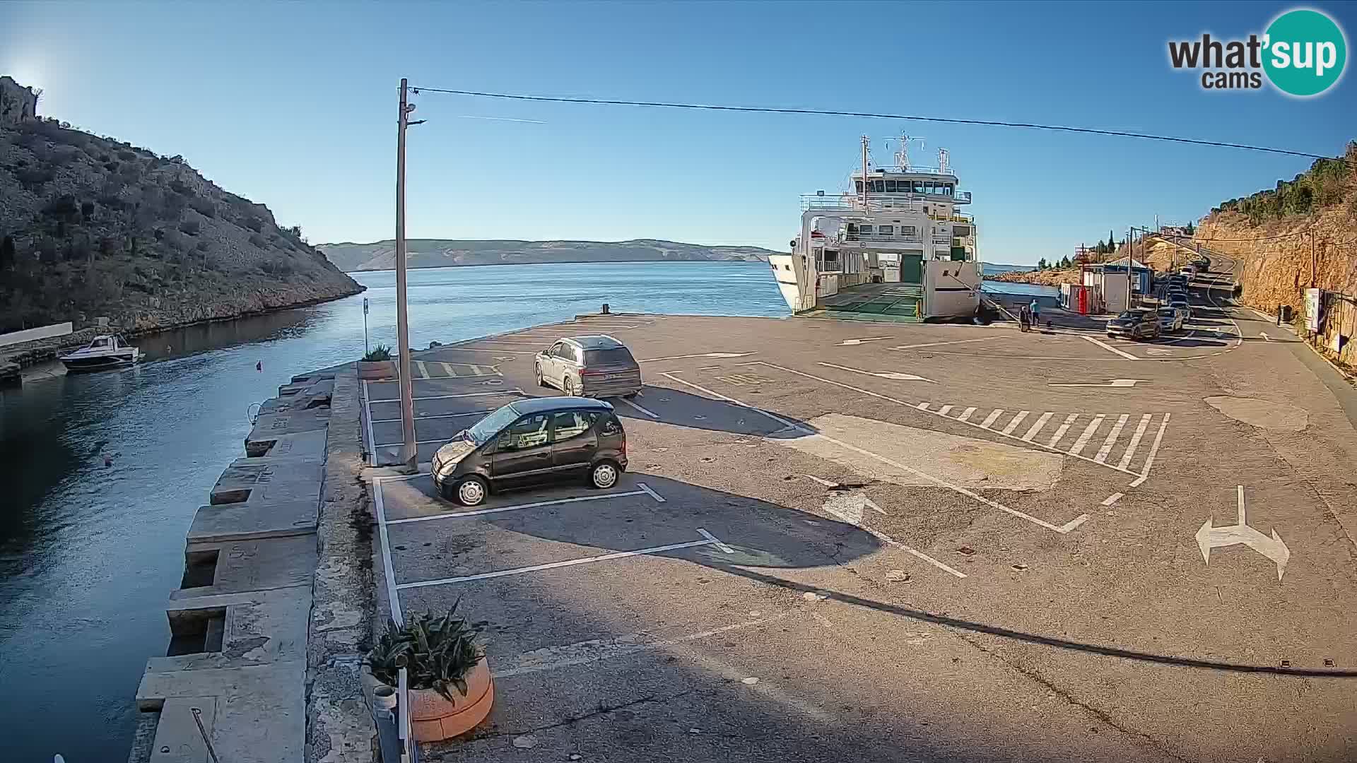 Webcam porto traghetti di Prizna – per l’isola di Pag