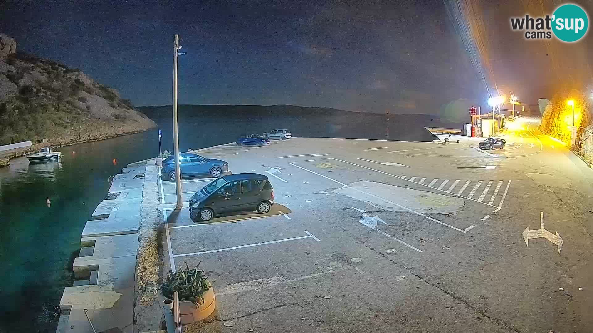 Webcam Fährhafen Prizna – zur Insel Pag