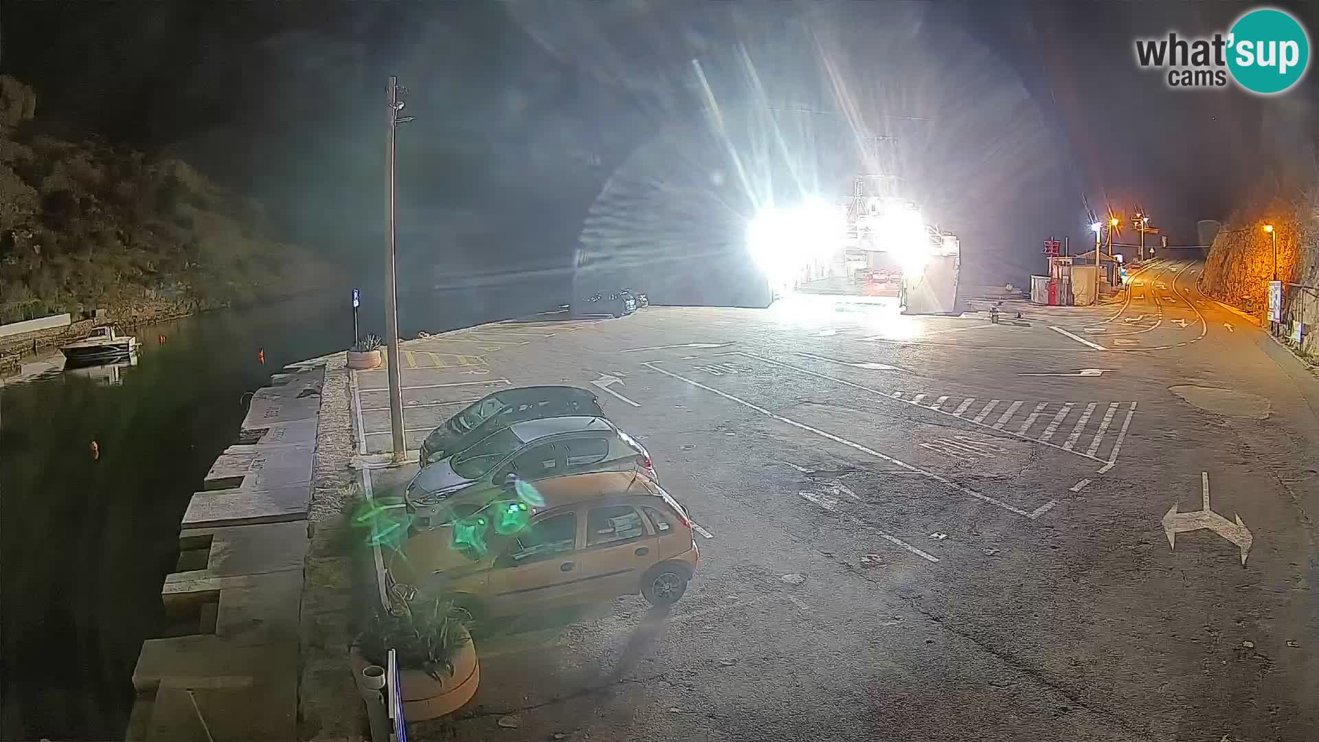 Webcam Fährhafen Prizna – zur Insel Pag