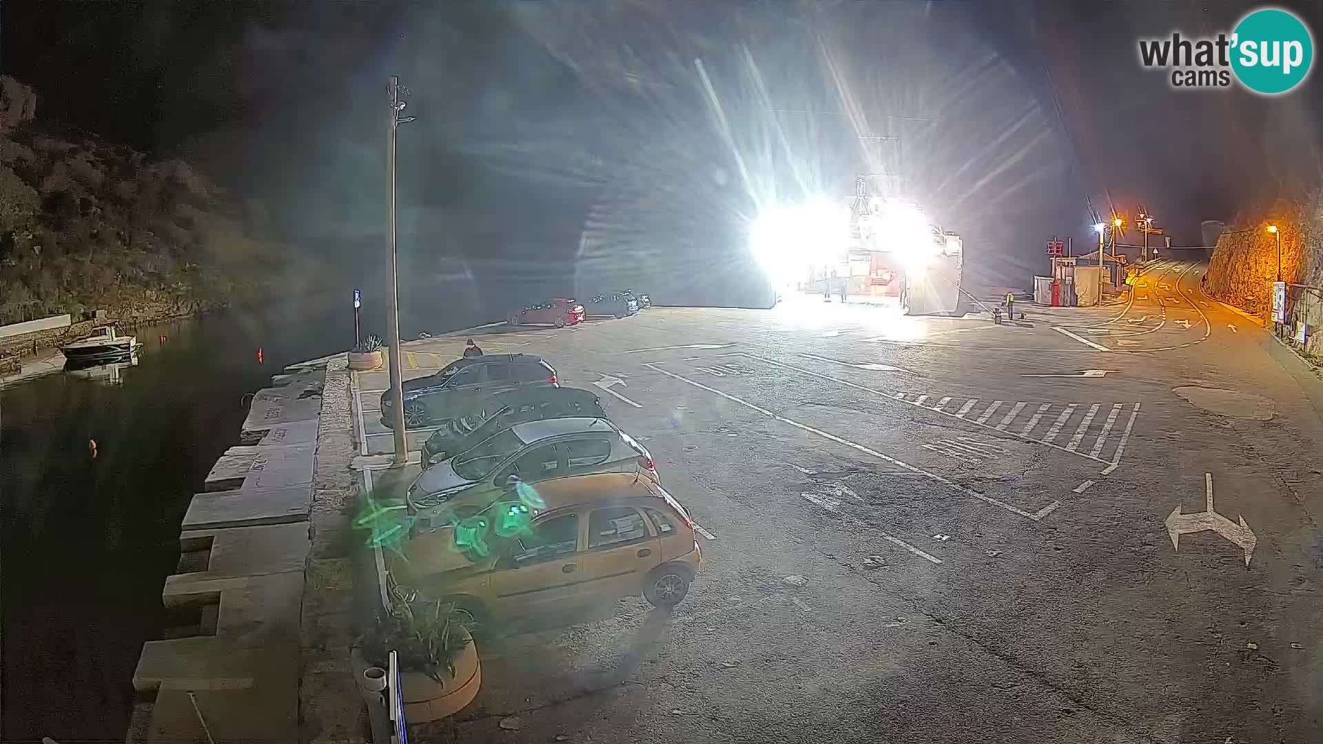 Webcam Fährhafen Prizna – zur Insel Pag