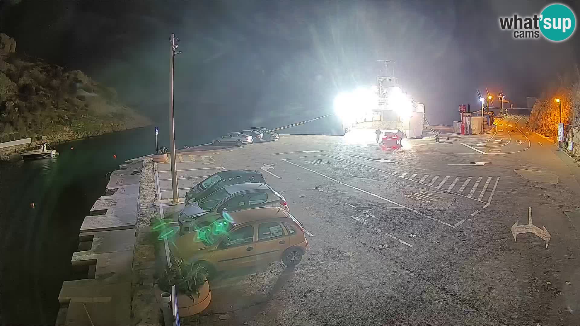 Webcam Fährhafen Prizna – zur Insel Pag