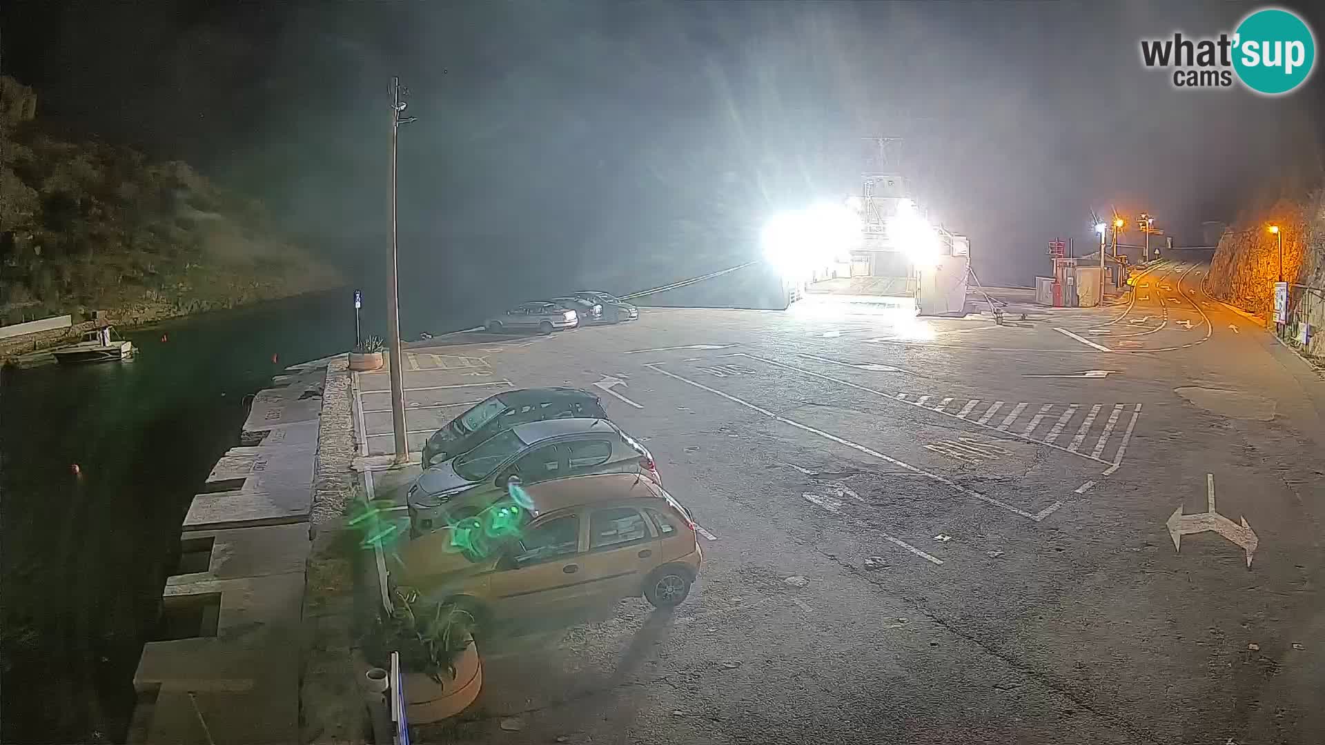 Webcam Fährhafen Prizna – zur Insel Pag