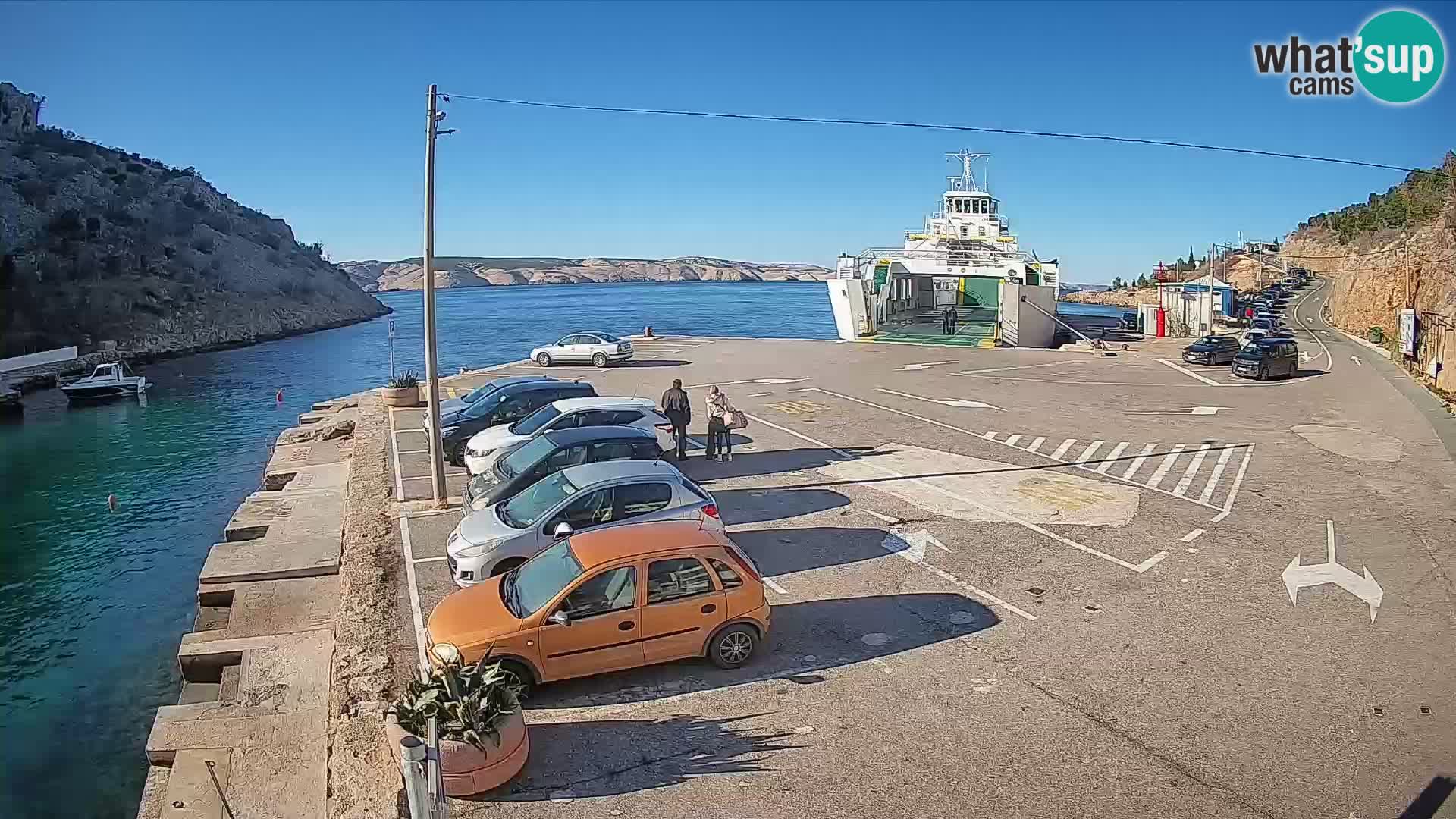 Webcam porto traghetti di Prizna – per l’isola di Pag