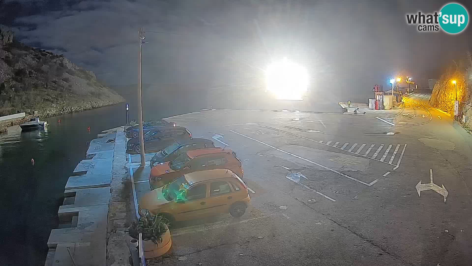 Webcam Fährhafen Prizna – zur Insel Pag