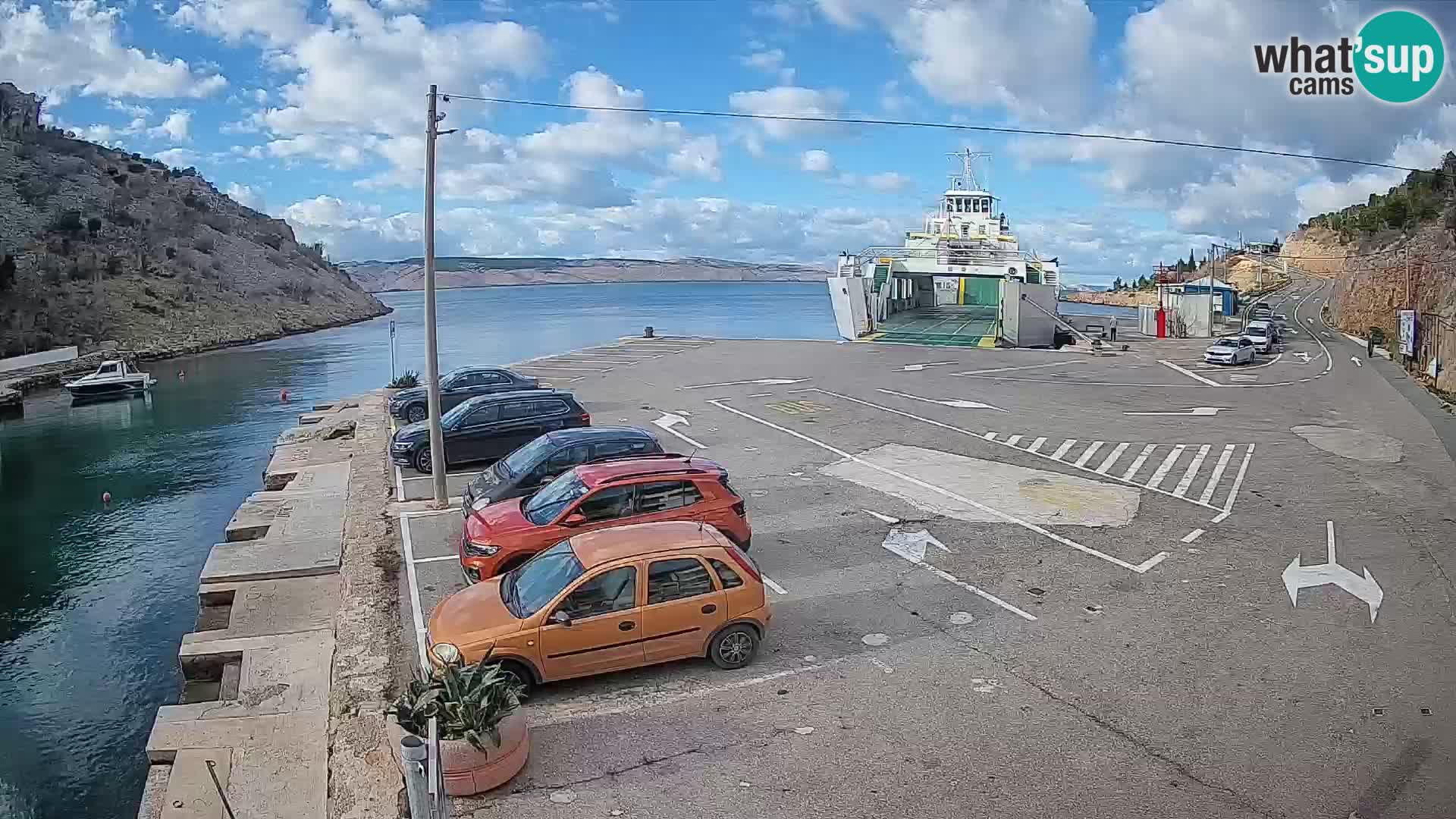 Webcam porto traghetti di Prizna – per l’isola di Pag
