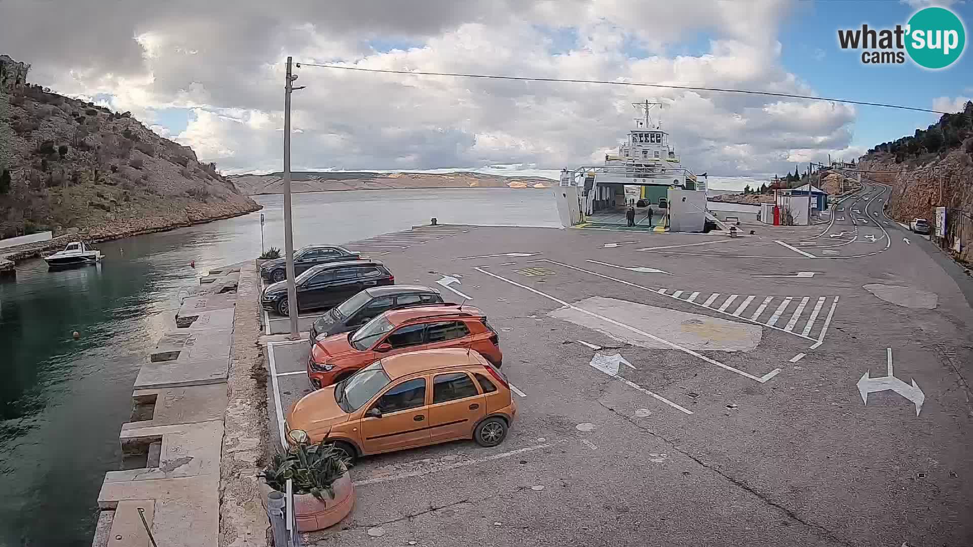 Webcam porto traghetti di Prizna – per l’isola di Pag