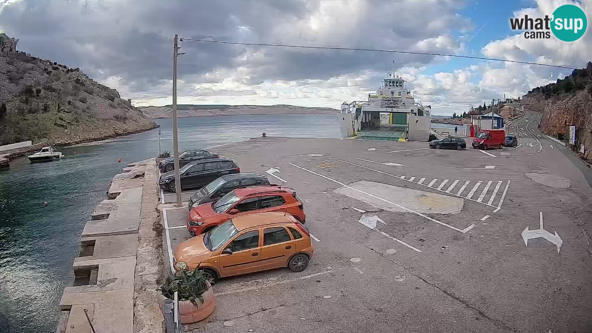 Webcam porto traghetti di Prizna – per l’isola di Pag