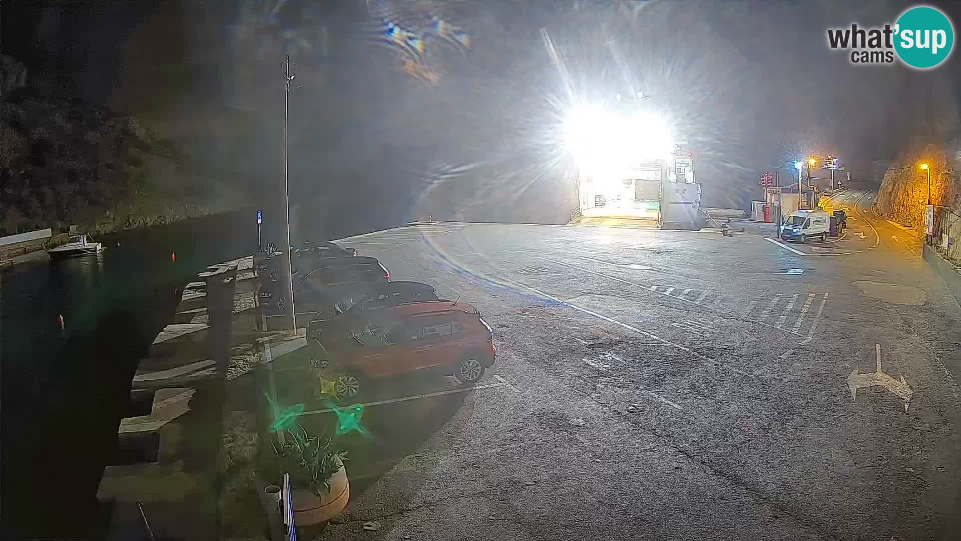 Webcam Fährhafen Prizna – zur Insel Pag