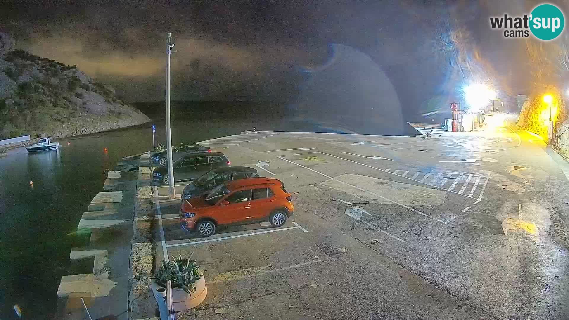 Webcam Fährhafen Prizna – zur Insel Pag