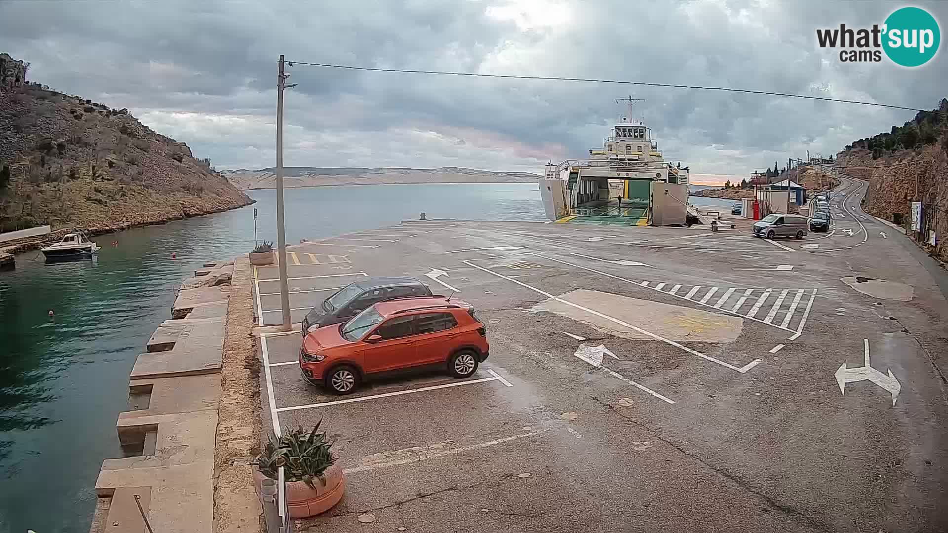 Webcam porto traghetti di Prizna – per l’isola di Pag