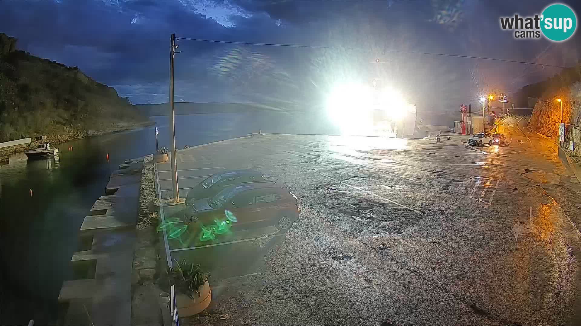 Webcam Fährhafen Prizna – zur Insel Pag