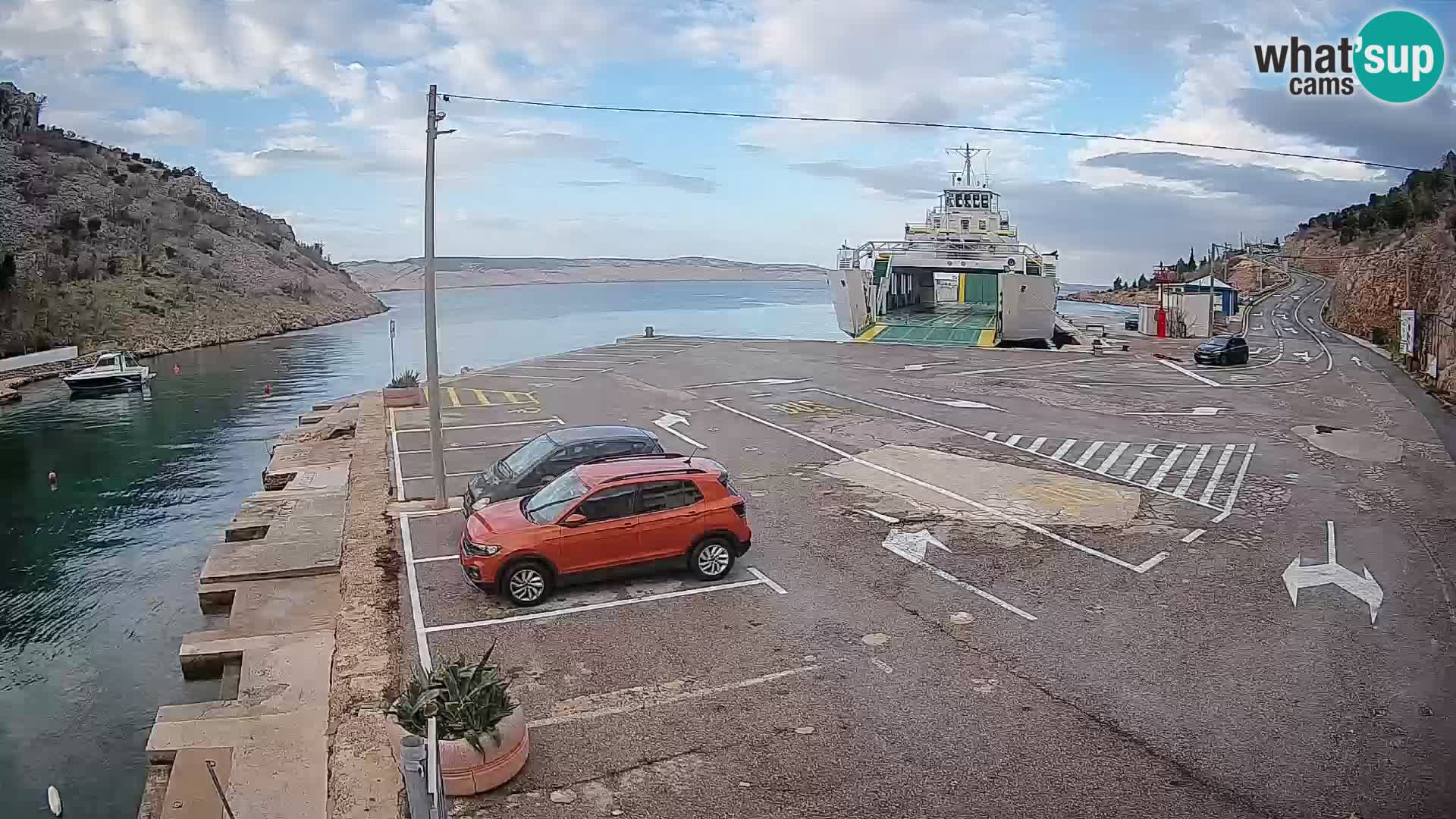 Webcam porto traghetti di Prizna – per l’isola di Pag