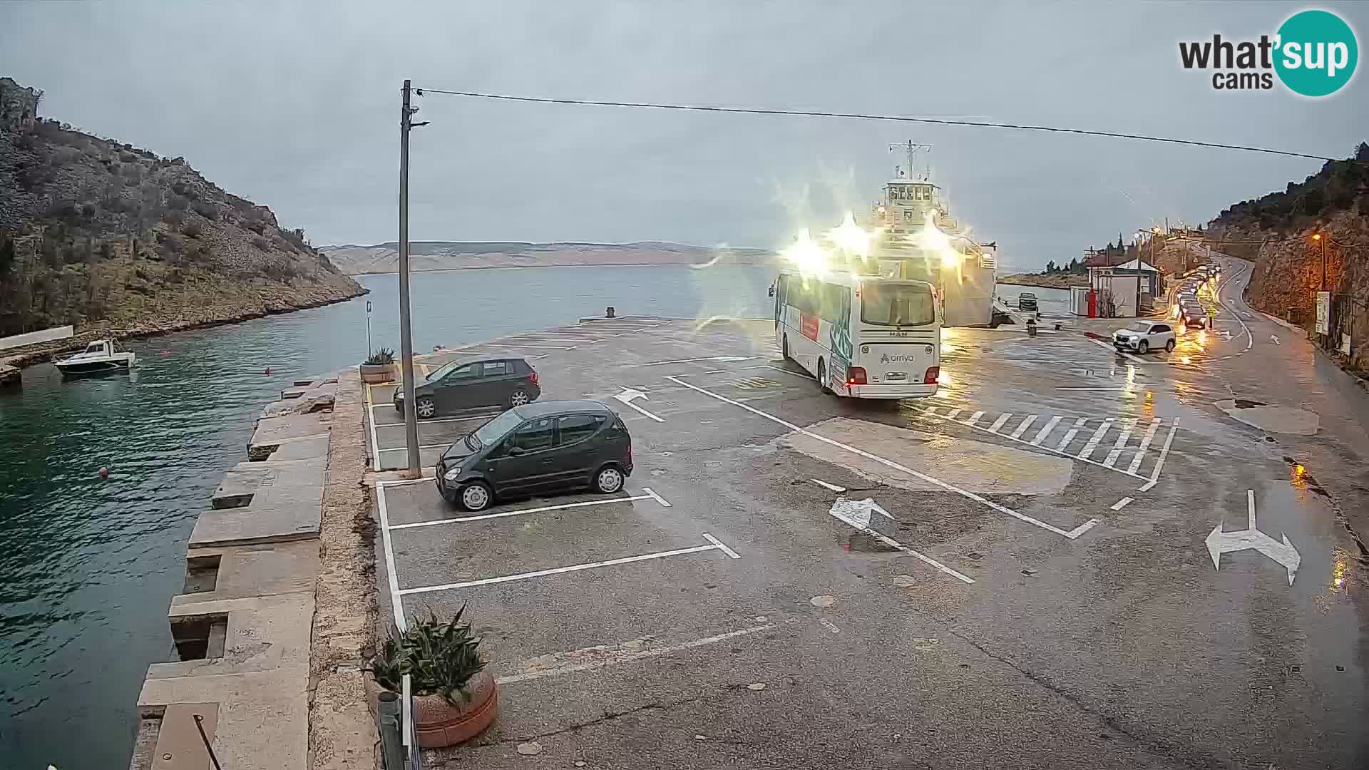 Webcam porto traghetti di Prizna – per l’isola di Pag