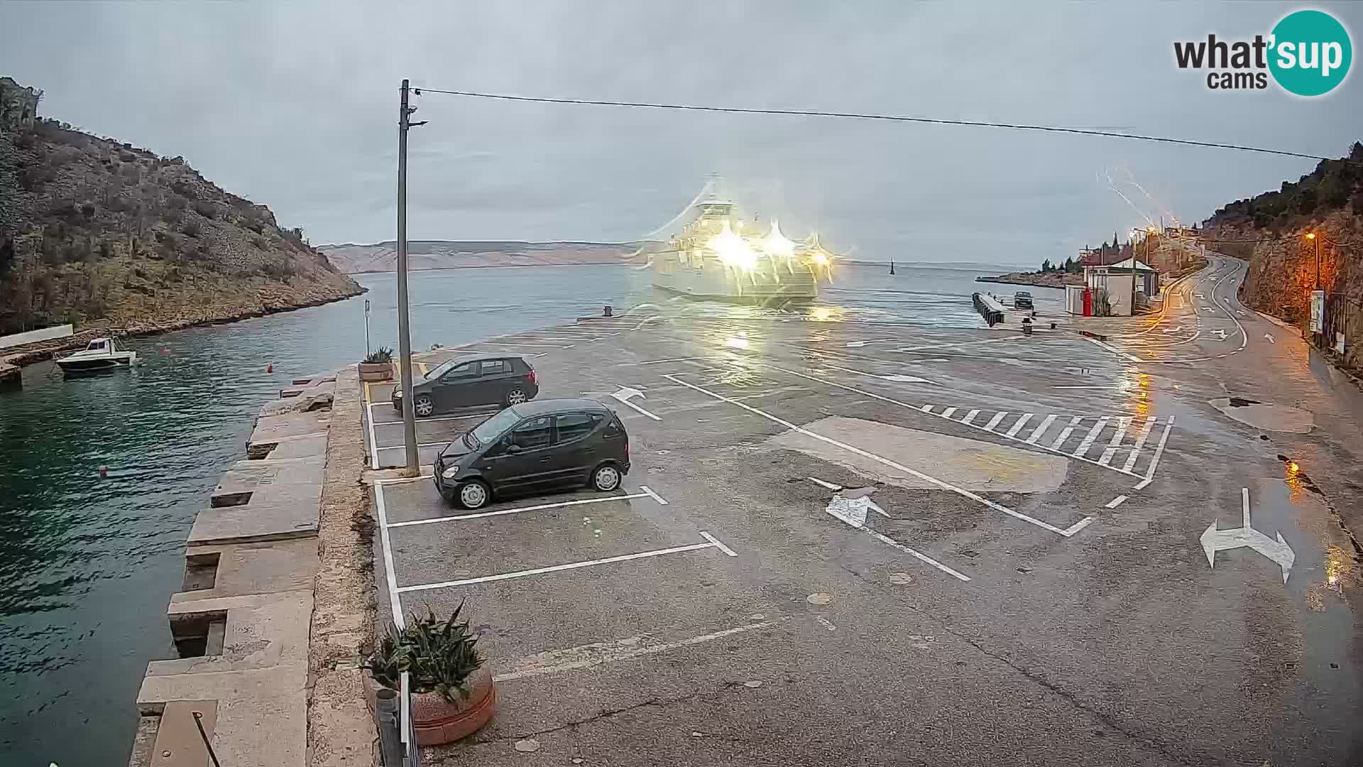 Webcam porto traghetti di Prizna – per l’isola di Pag