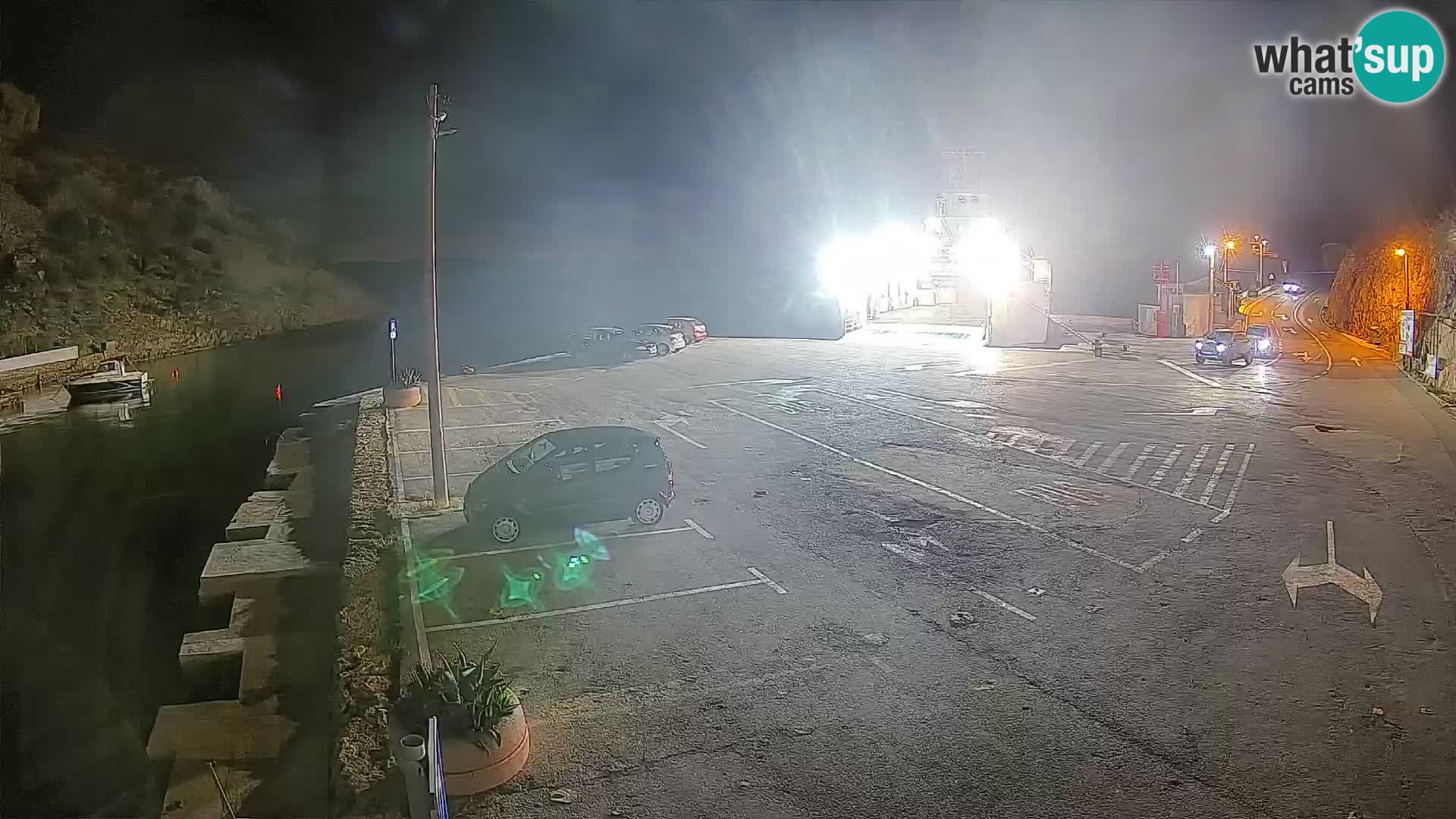 Webcam Fährhafen Prizna – zur Insel Pag