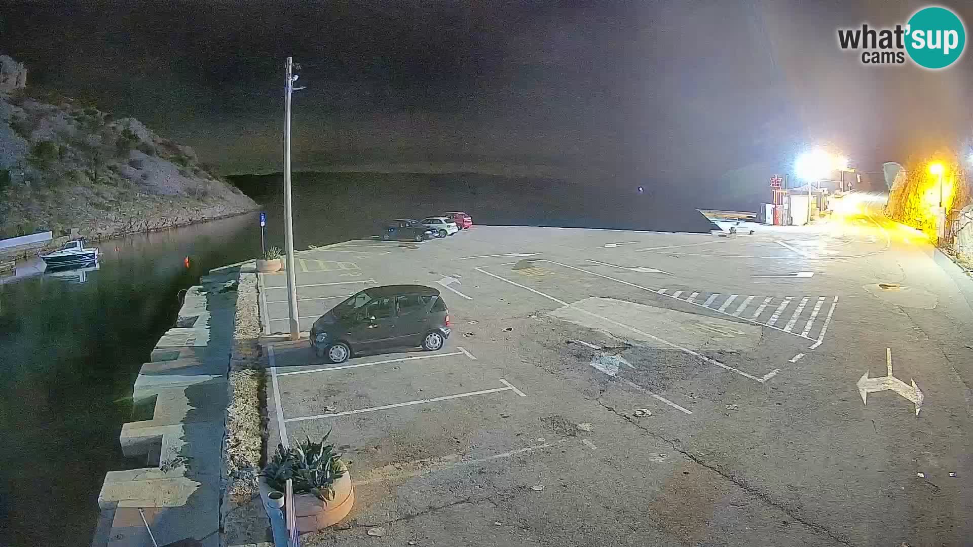 Webcam Prizna ferry port to Pag island