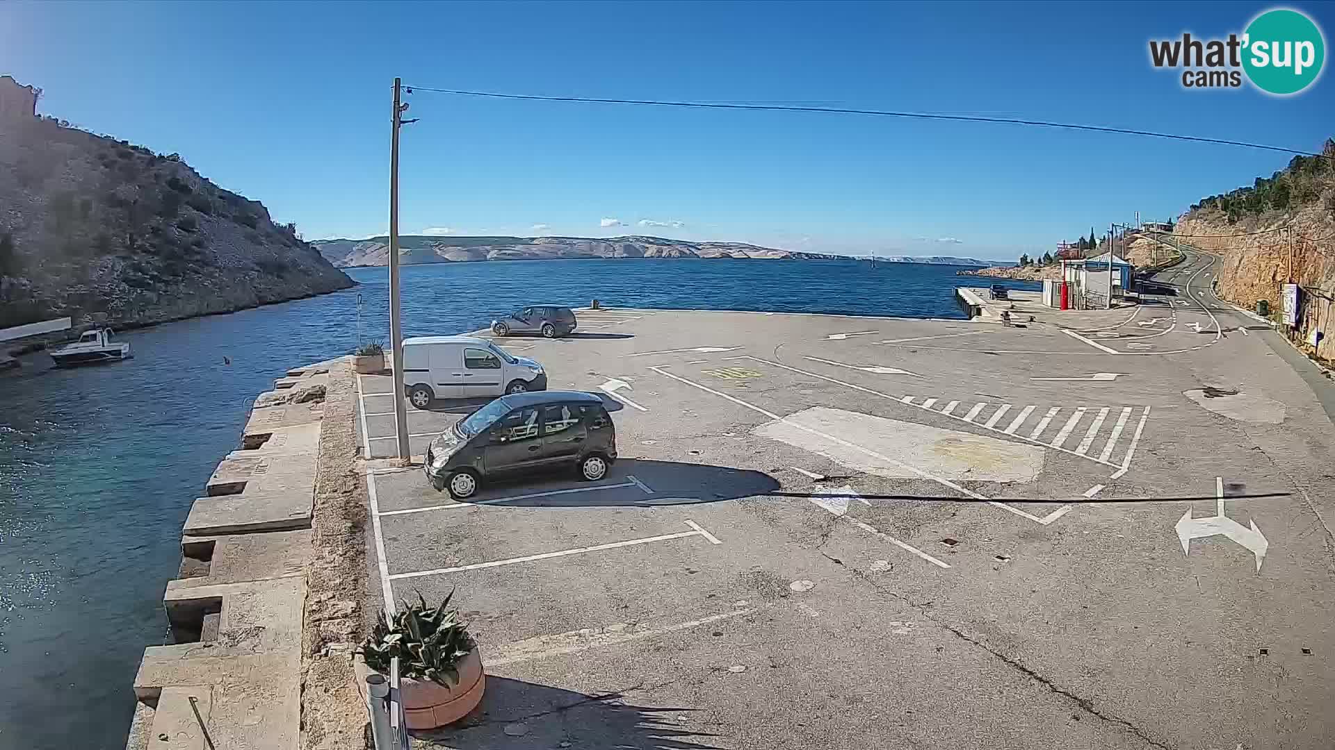 Webcam porto traghetti di Prizna – per l’isola di Pag
