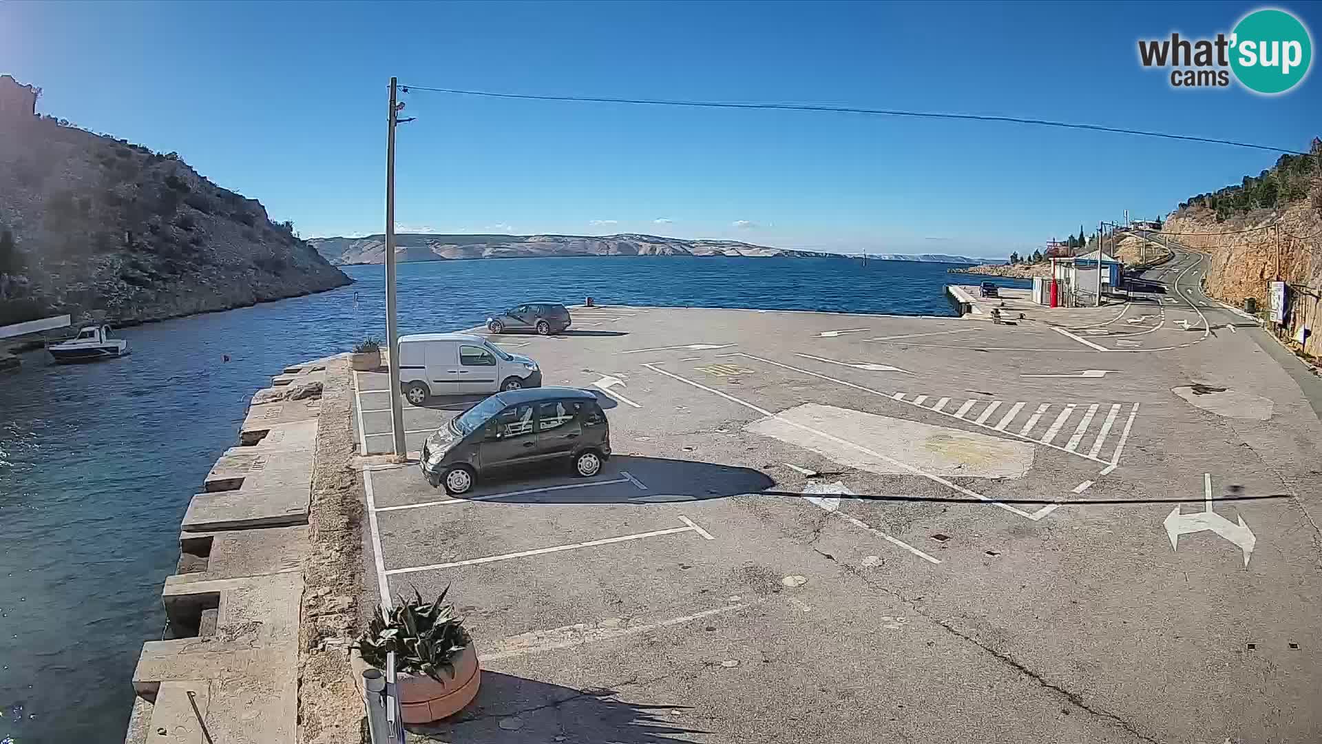 Webcam porto traghetti di Prizna – per l’isola di Pag