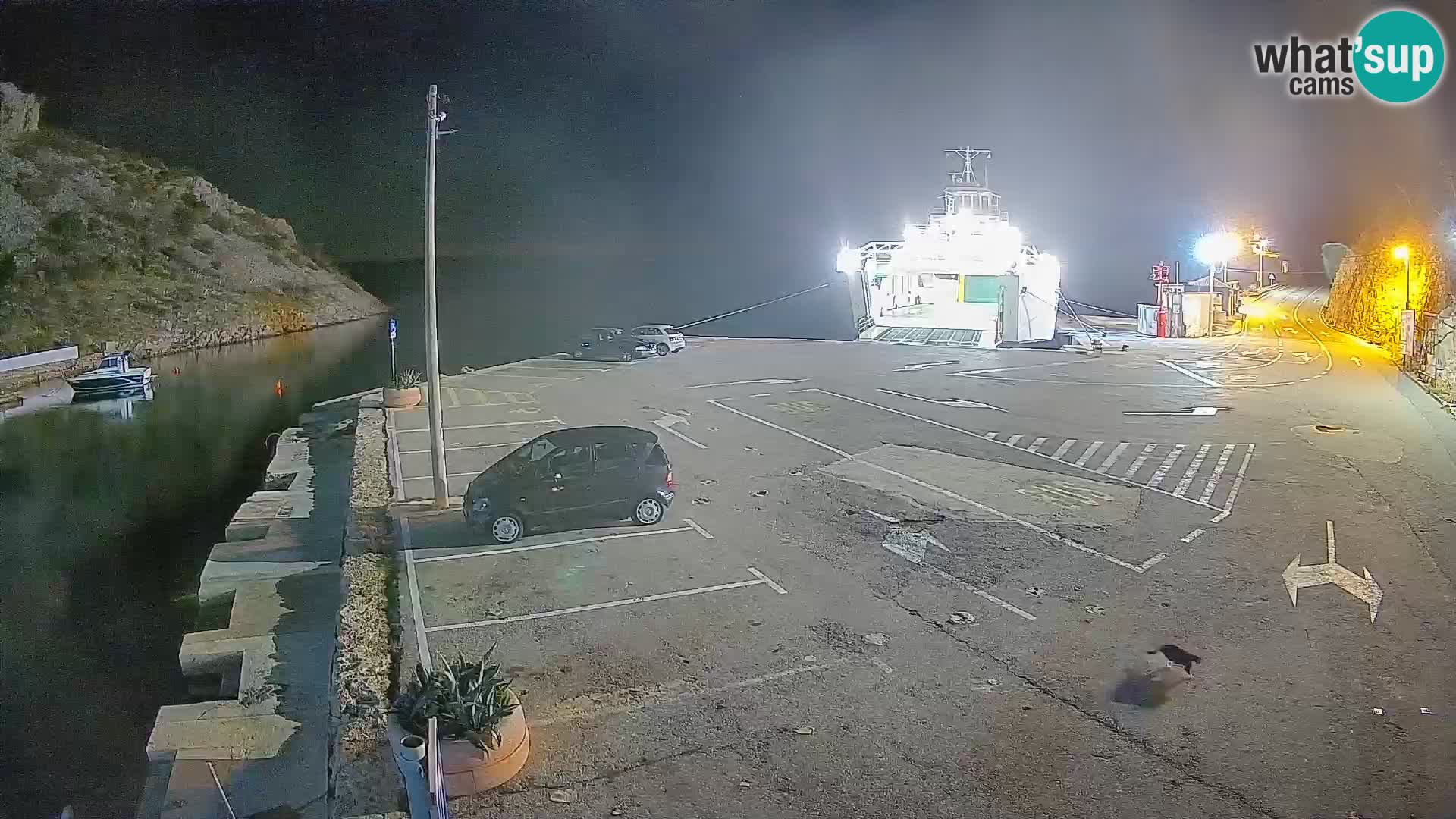 Webcam Fährhafen Prizna – zur Insel Pag