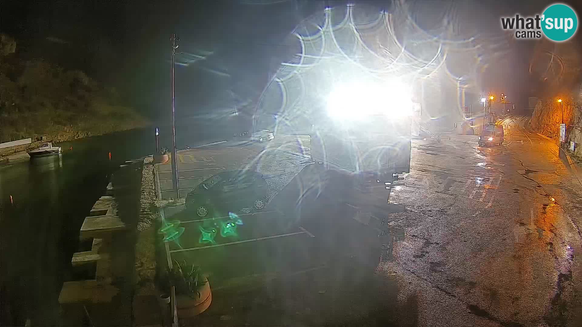 Webcam Fährhafen Prizna – zur Insel Pag