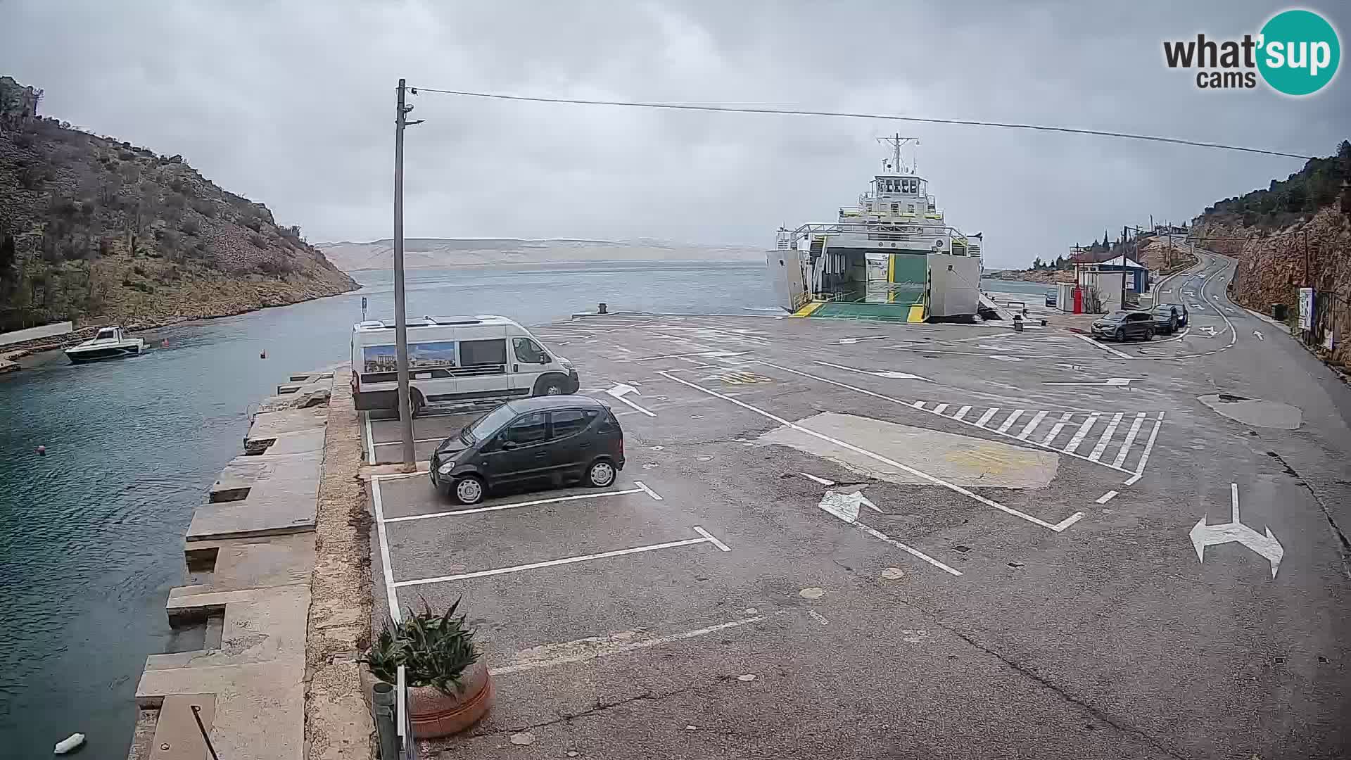 Webcam porto traghetti di Prizna – per l’isola di Pag
