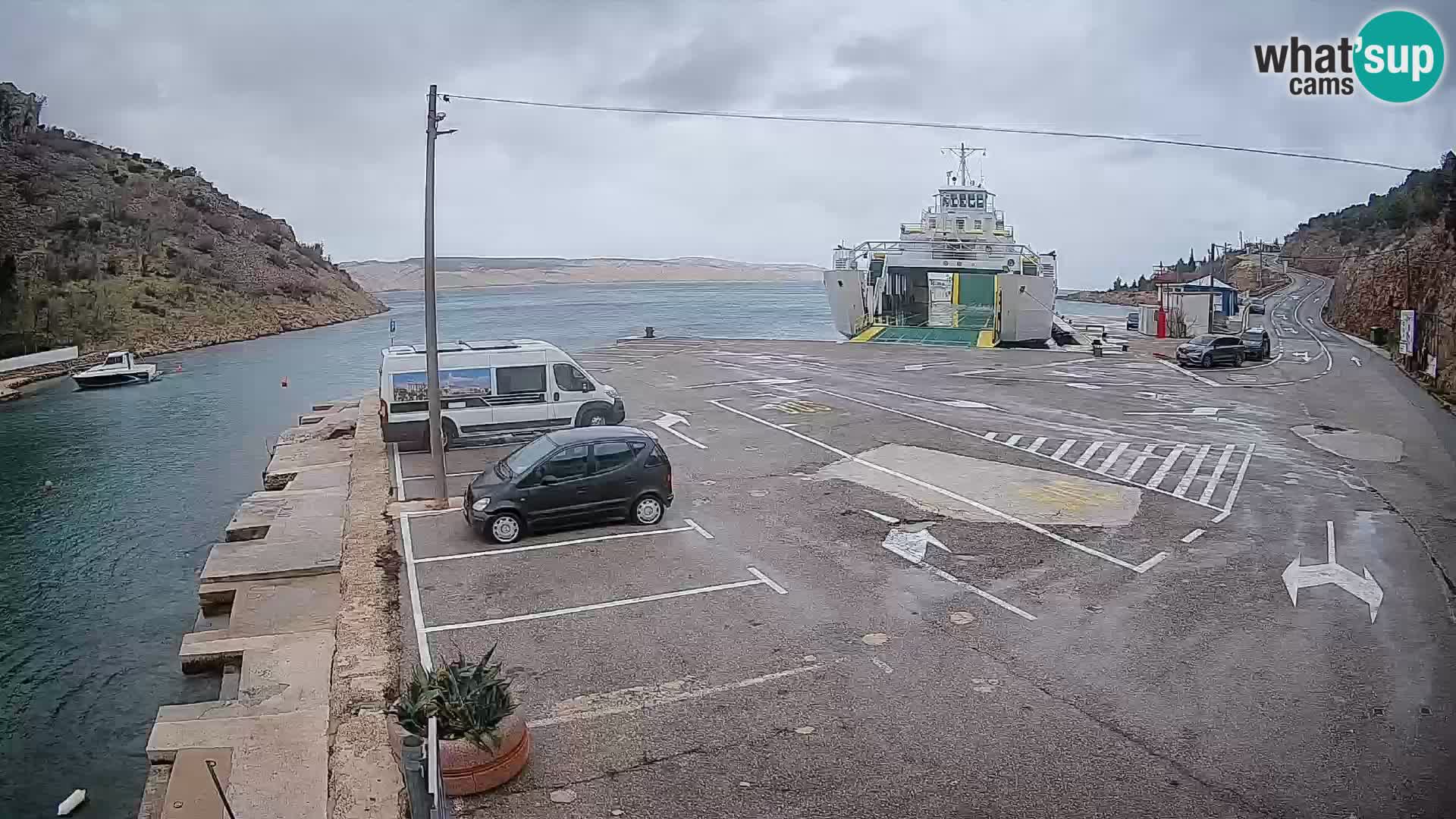 Webcam porto traghetti di Prizna – per l’isola di Pag