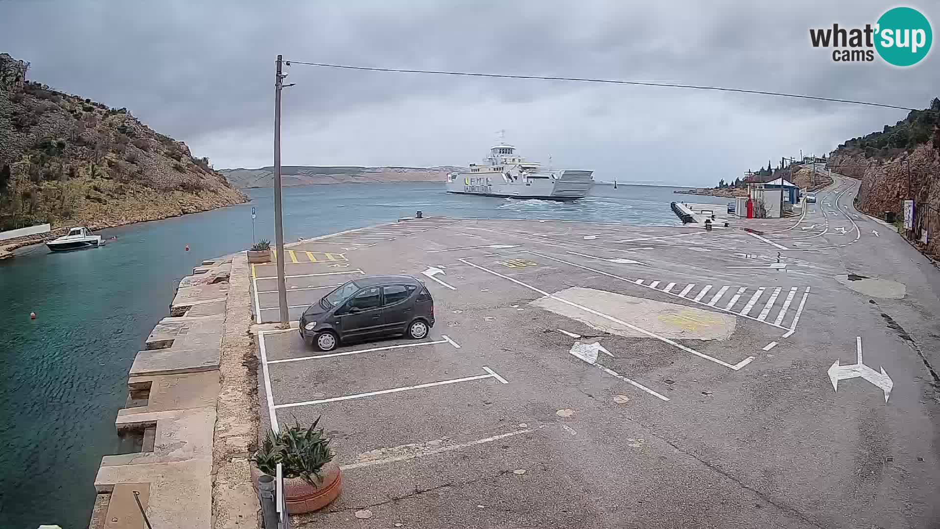 Webcam porto traghetti di Prizna – per l’isola di Pag