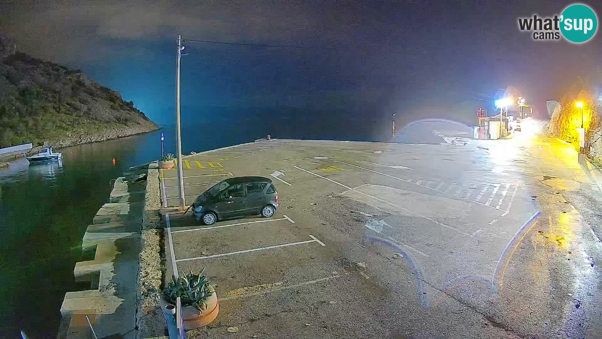 Webcam Fährhafen Prizna – zur Insel Pag